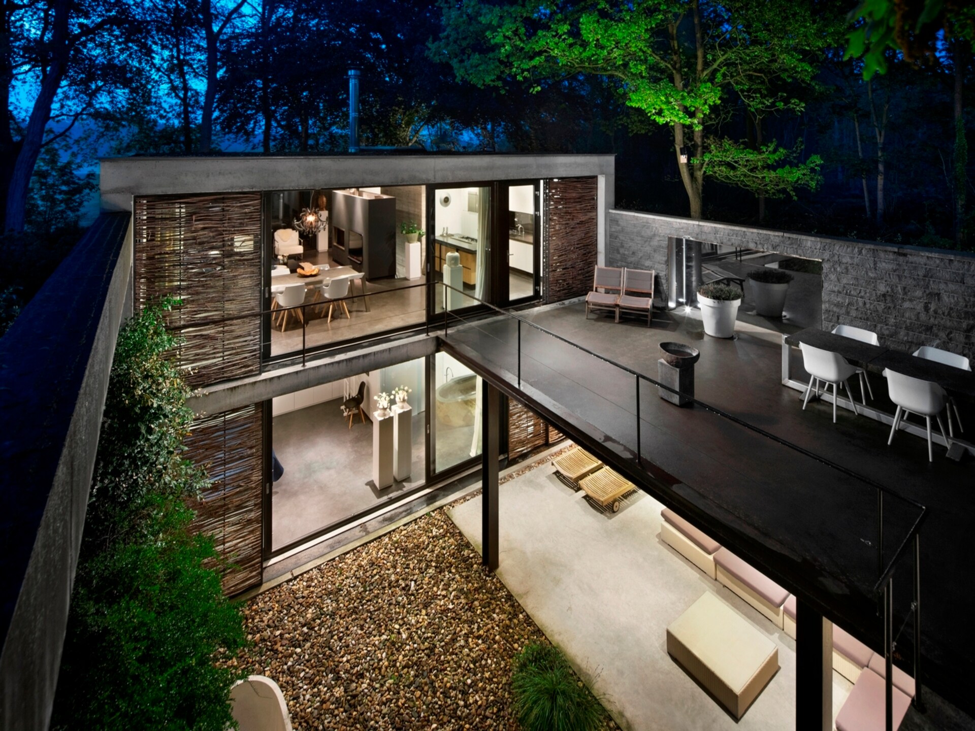 Betonnen Boshuis: wellnessvilla met privé spa op landgoed Bergvliet - foto 7