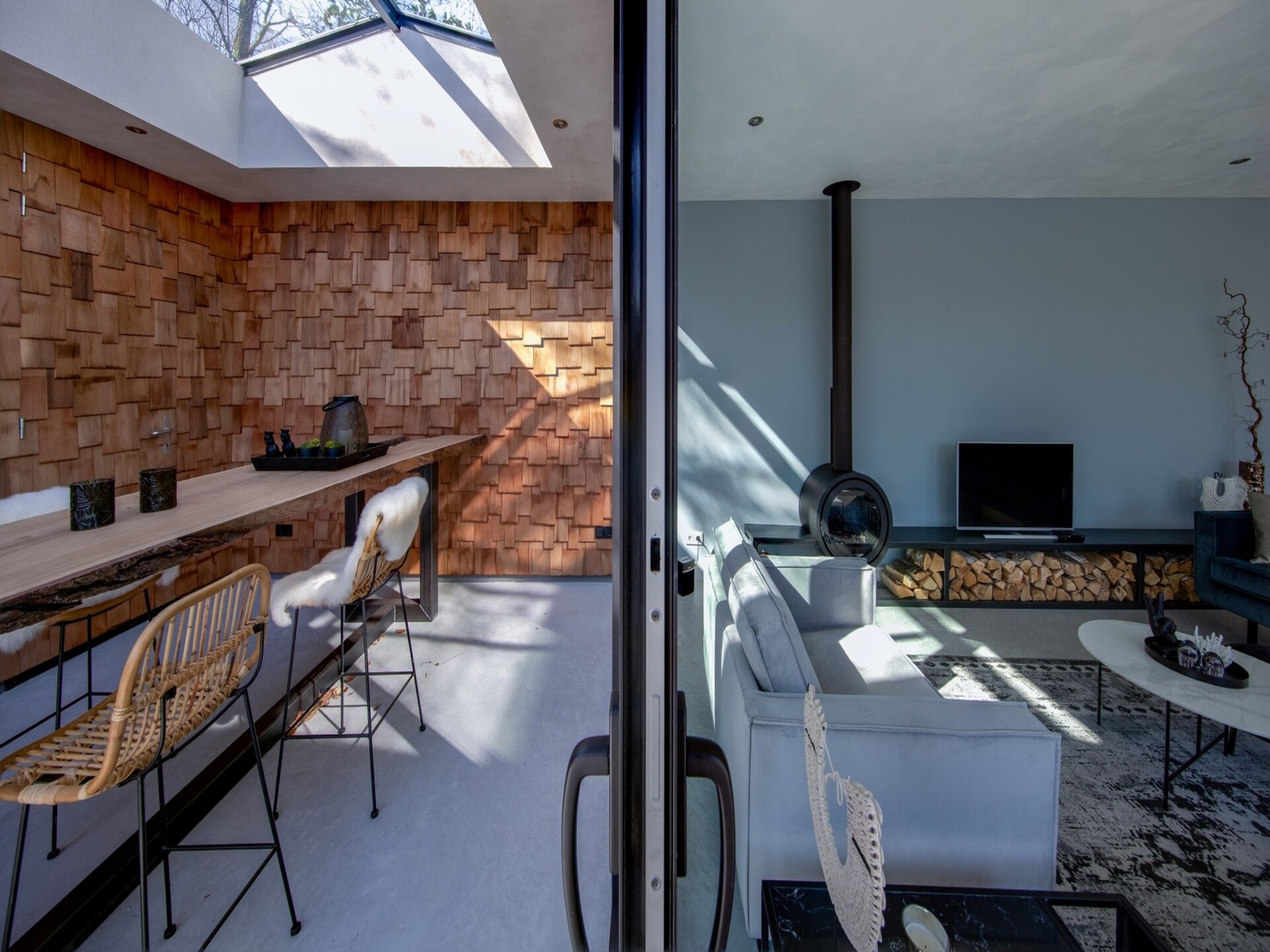 Luxe cederhouten boshuis met houtgestookte hottub op landgoed Bergvliet - foto 12