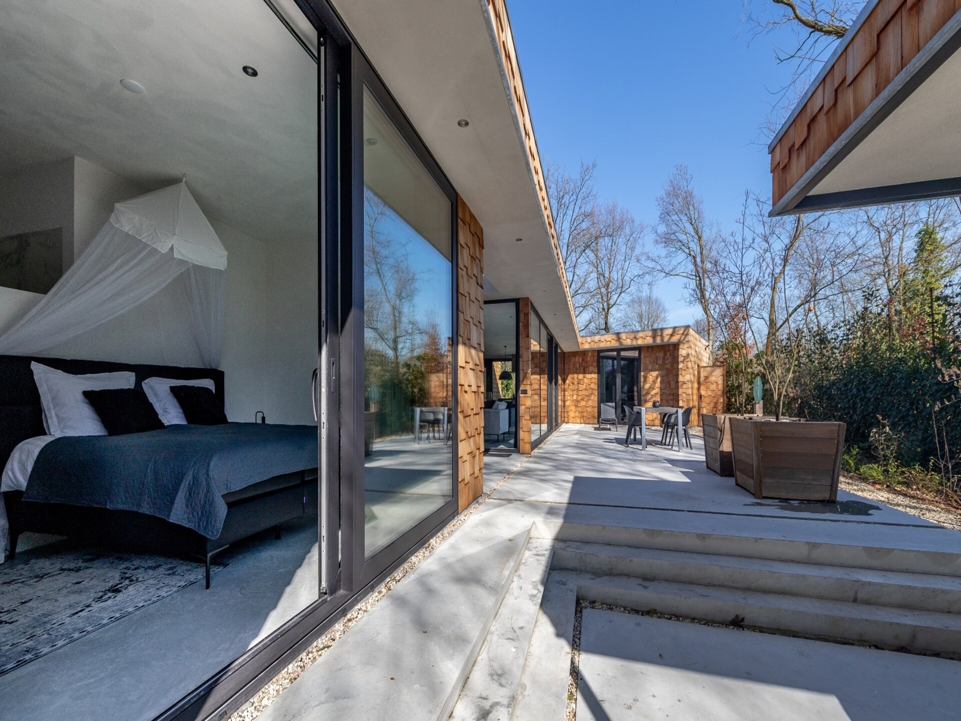 Luxe cederhouten boshuis met houtgestookte hottub op landgoed Bergvliet - foto 22