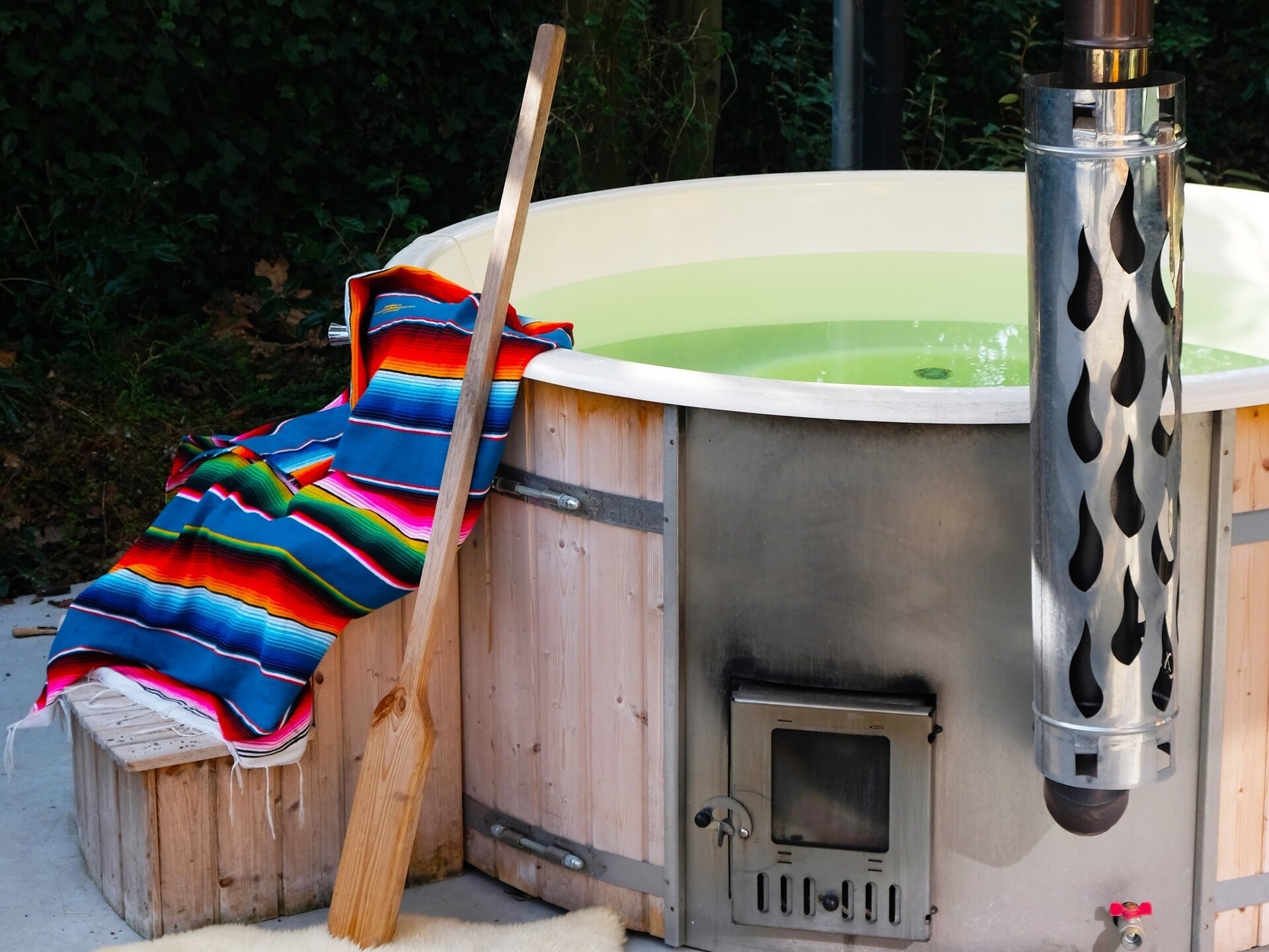 Luxe cederhouten boshuis met houtgestookte hottub op landgoed Bergvliet - foto 36