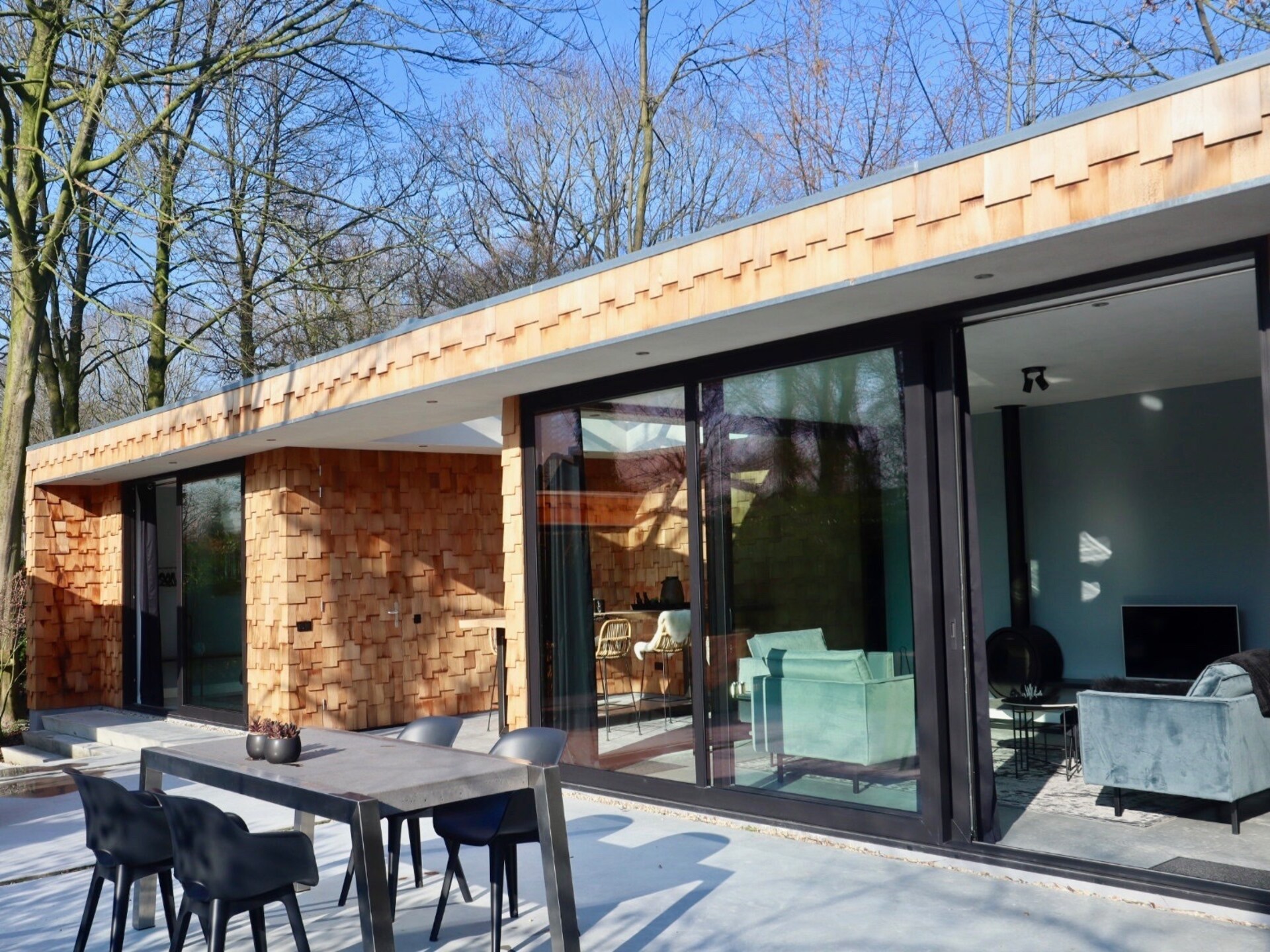Luxe cederhouten boshuis met houtgestookte hottub op landgoed Bergvliet - foto 28