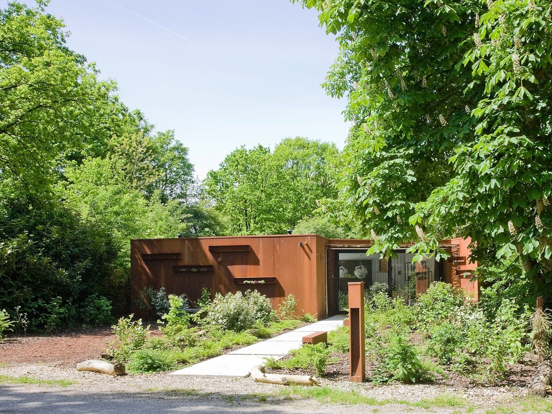 Stalen Boshuis: Designvilla met sauna en hottub op Landgoed Bergvliet - foto 9