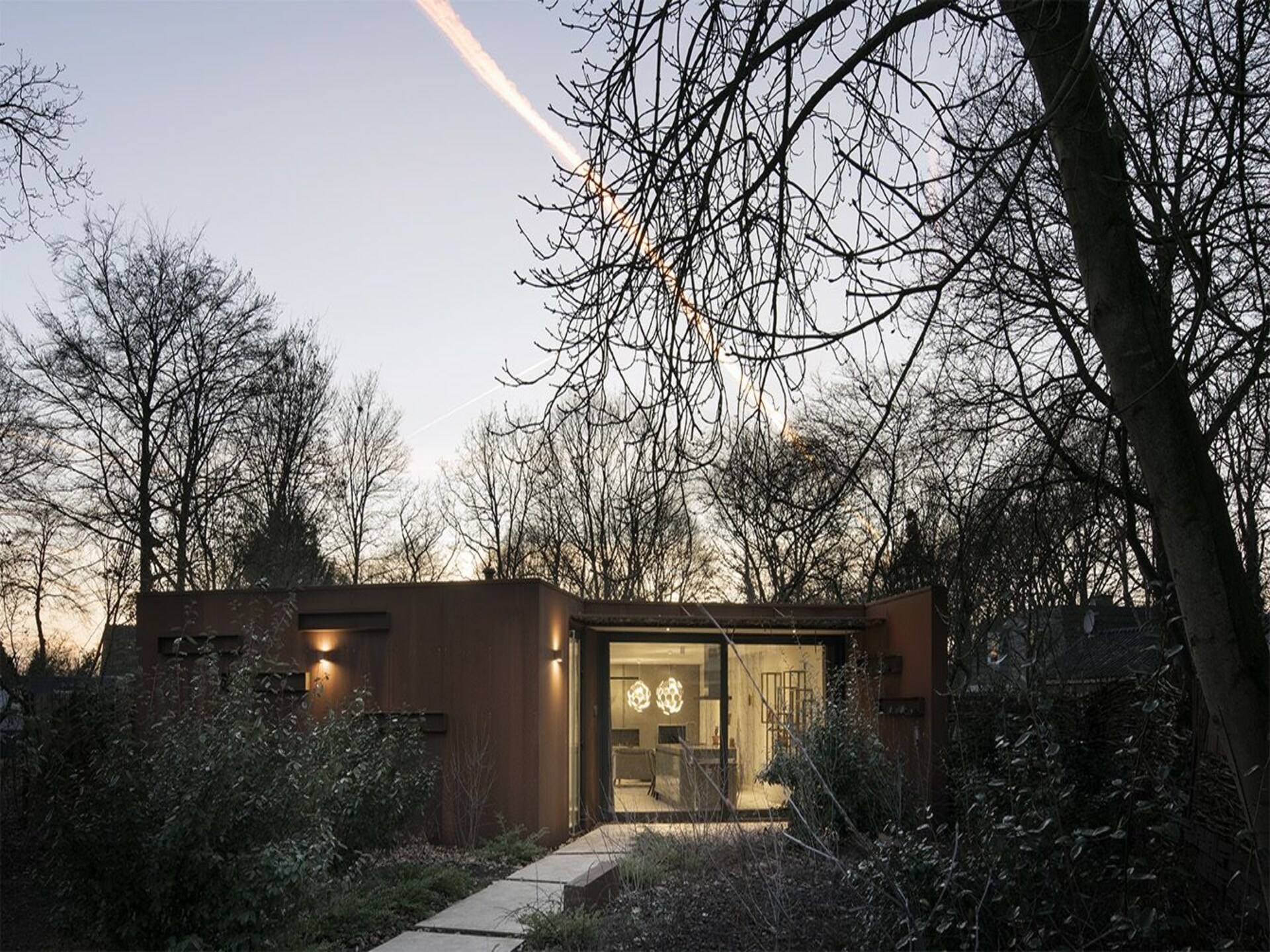 Stalen Boshuis: Designvilla met sauna en hottub op Landgoed Bergvliet - foto 8
