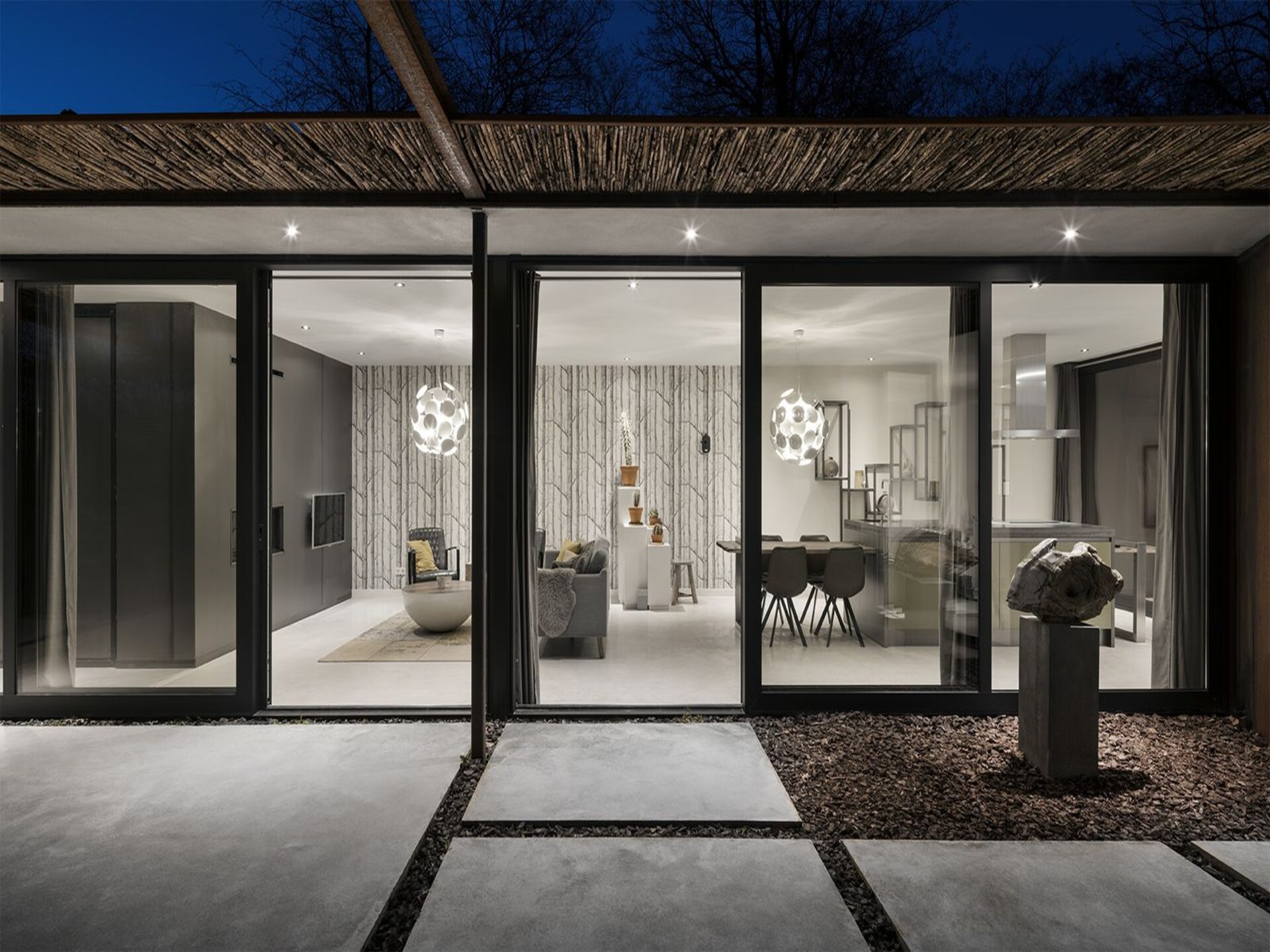 Stalen Boshuis: Designvilla met sauna en hottub op Landgoed Bergvliet - foto 10