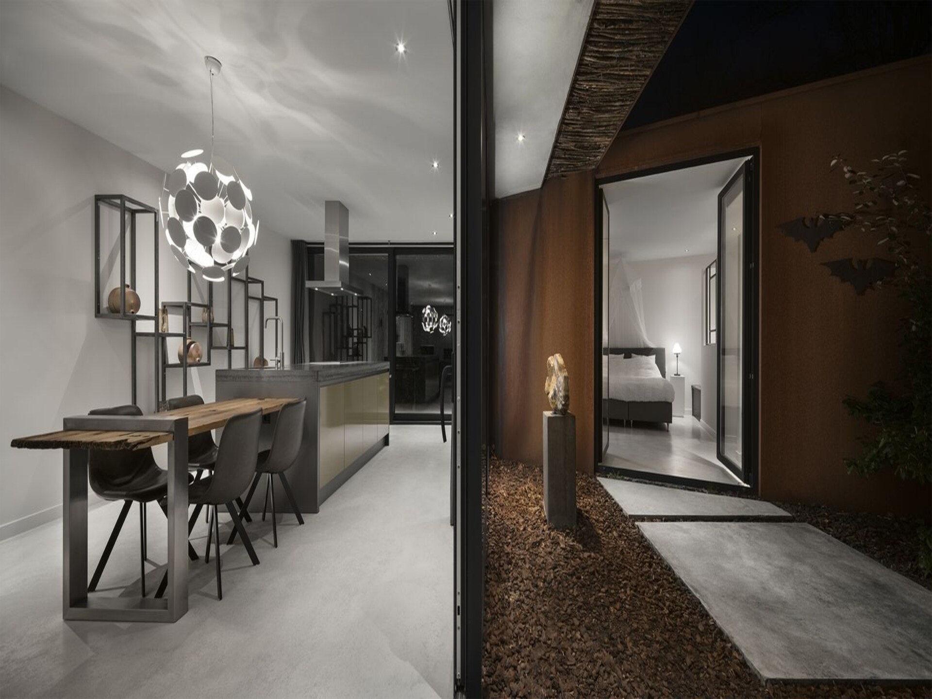 Stalen Boshuis: Designvilla met sauna en hottub op Landgoed Bergvliet - foto 16