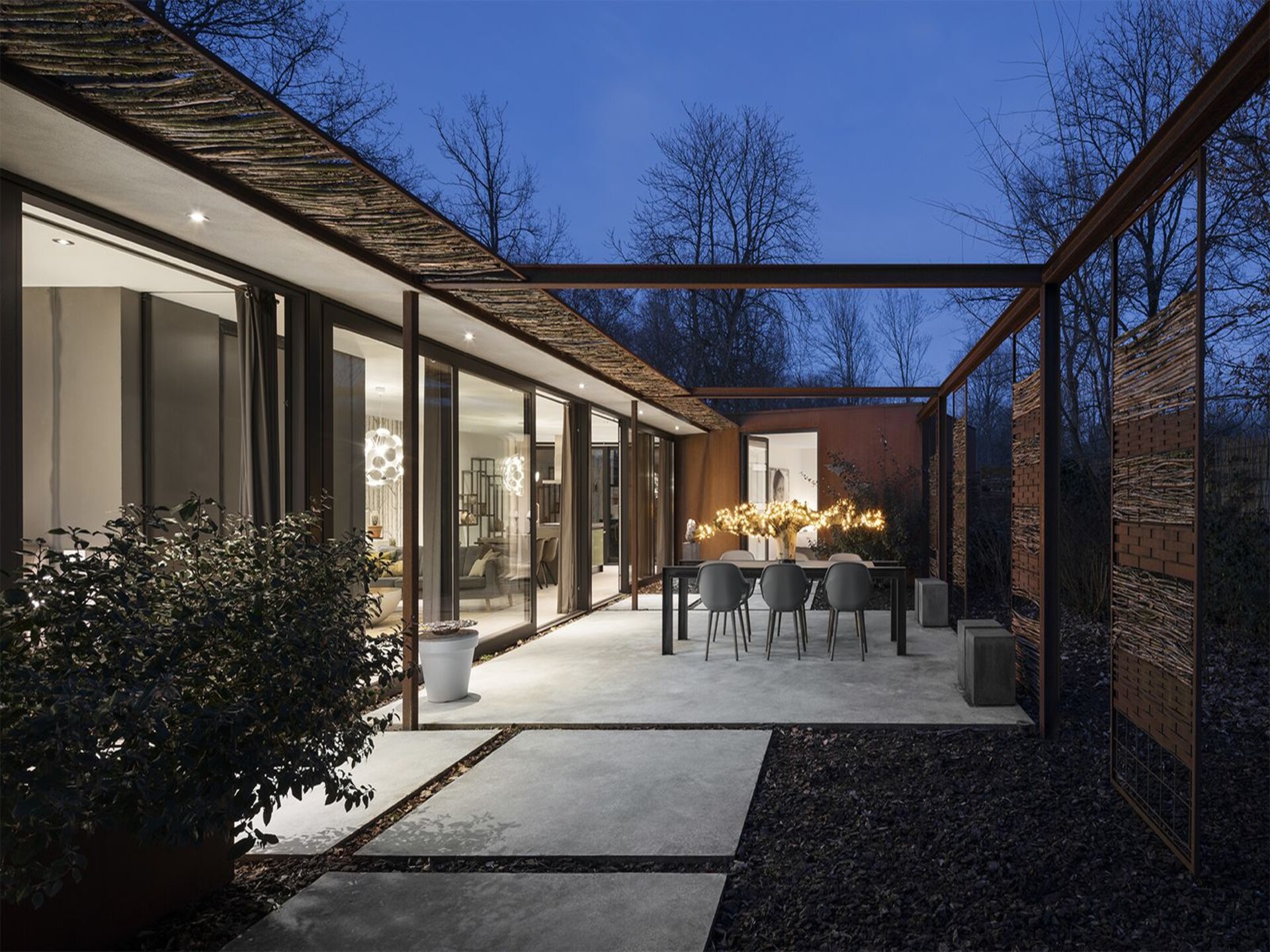 Stalen Boshuis: Designvilla met sauna en hottub op Landgoed Bergvliet - foto 34