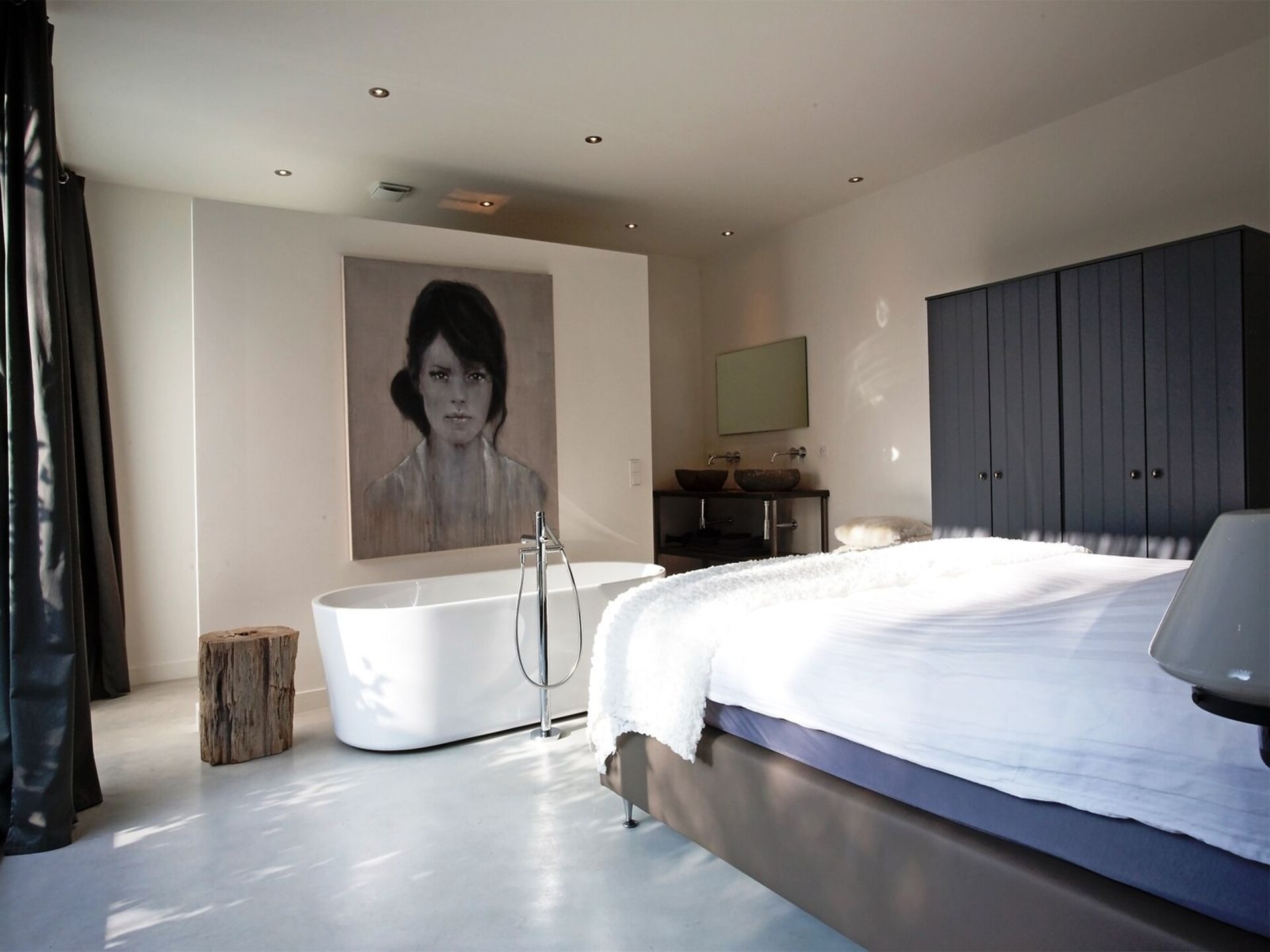 Stalen Boshuis: Designvilla met sauna en hottub op Landgoed Bergvliet - foto 27