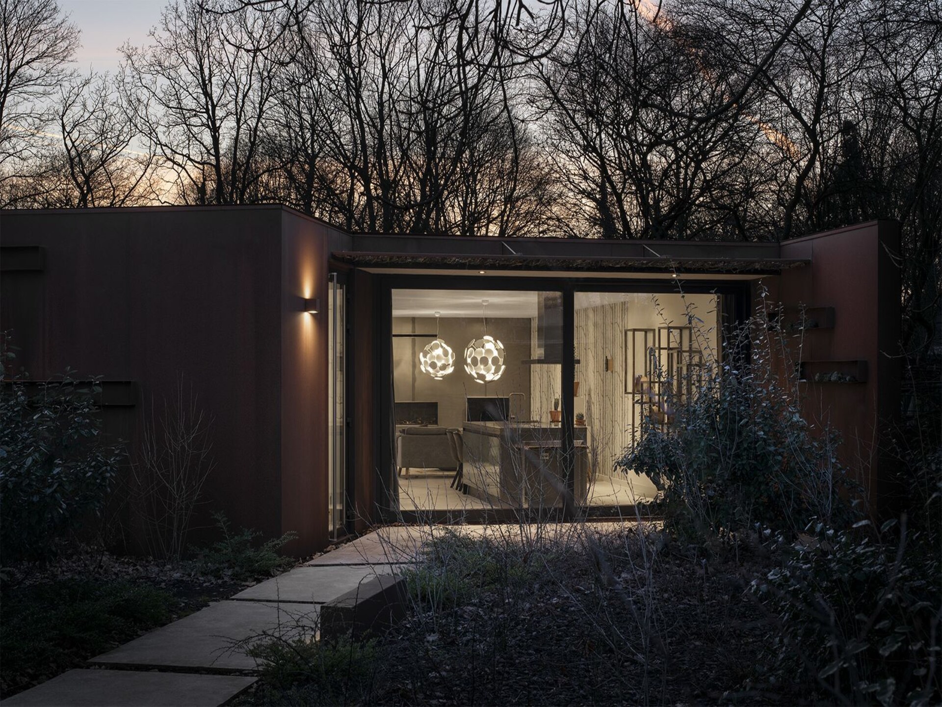 Stalen Boshuis: Designvilla met sauna en hottub op Landgoed Bergvliet - foto 14