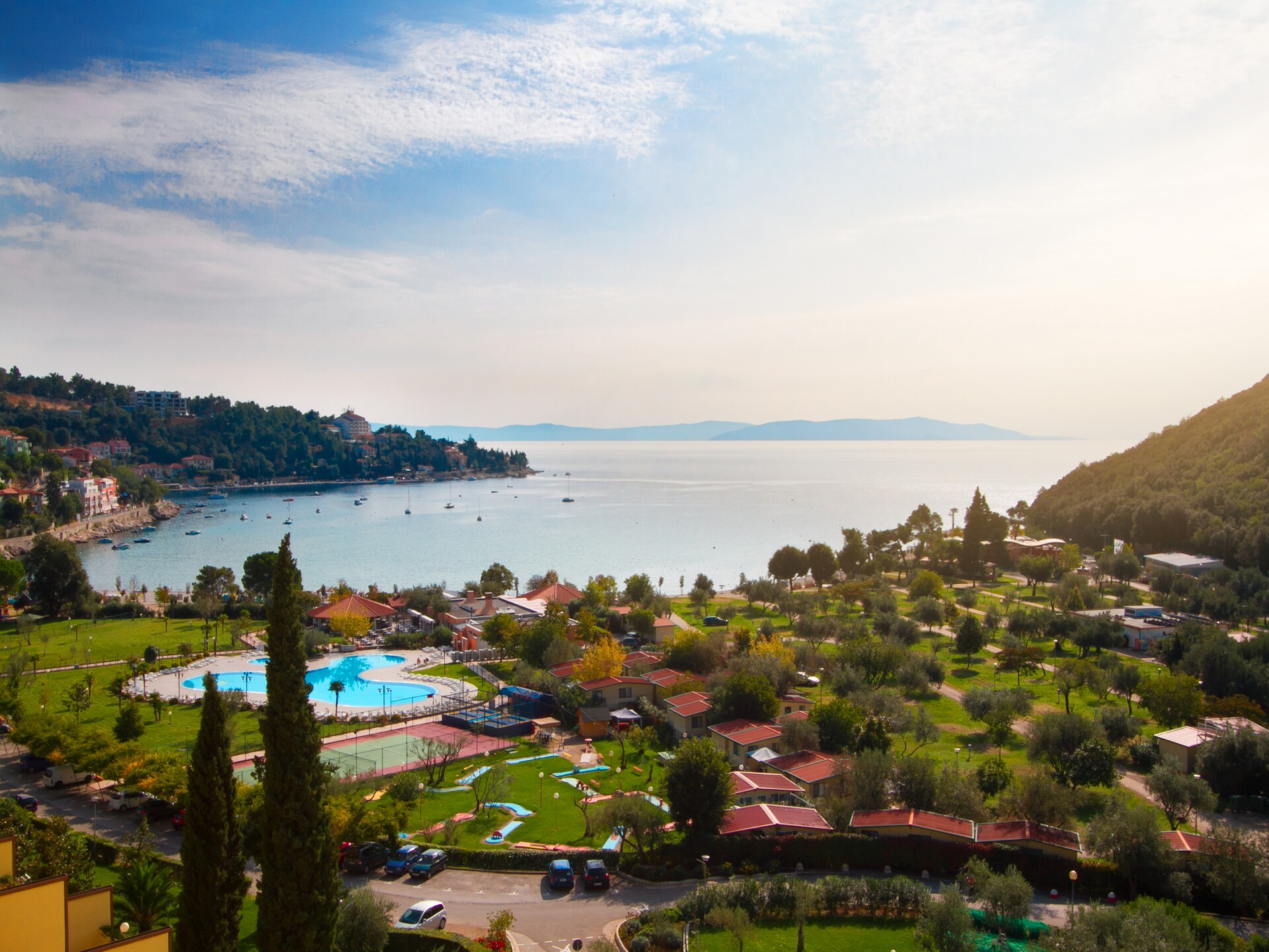 Stacaravan vlakbij zee op Camping Oliva in Rabac, Kroatië - foto 22