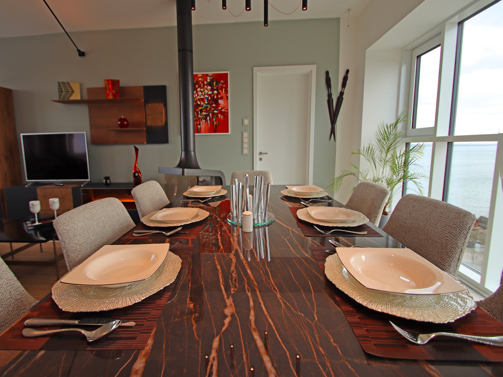 Kornloft Panorama Lake View 9: Luxe penthouse met uitzicht op Schwerinsee - foto 12