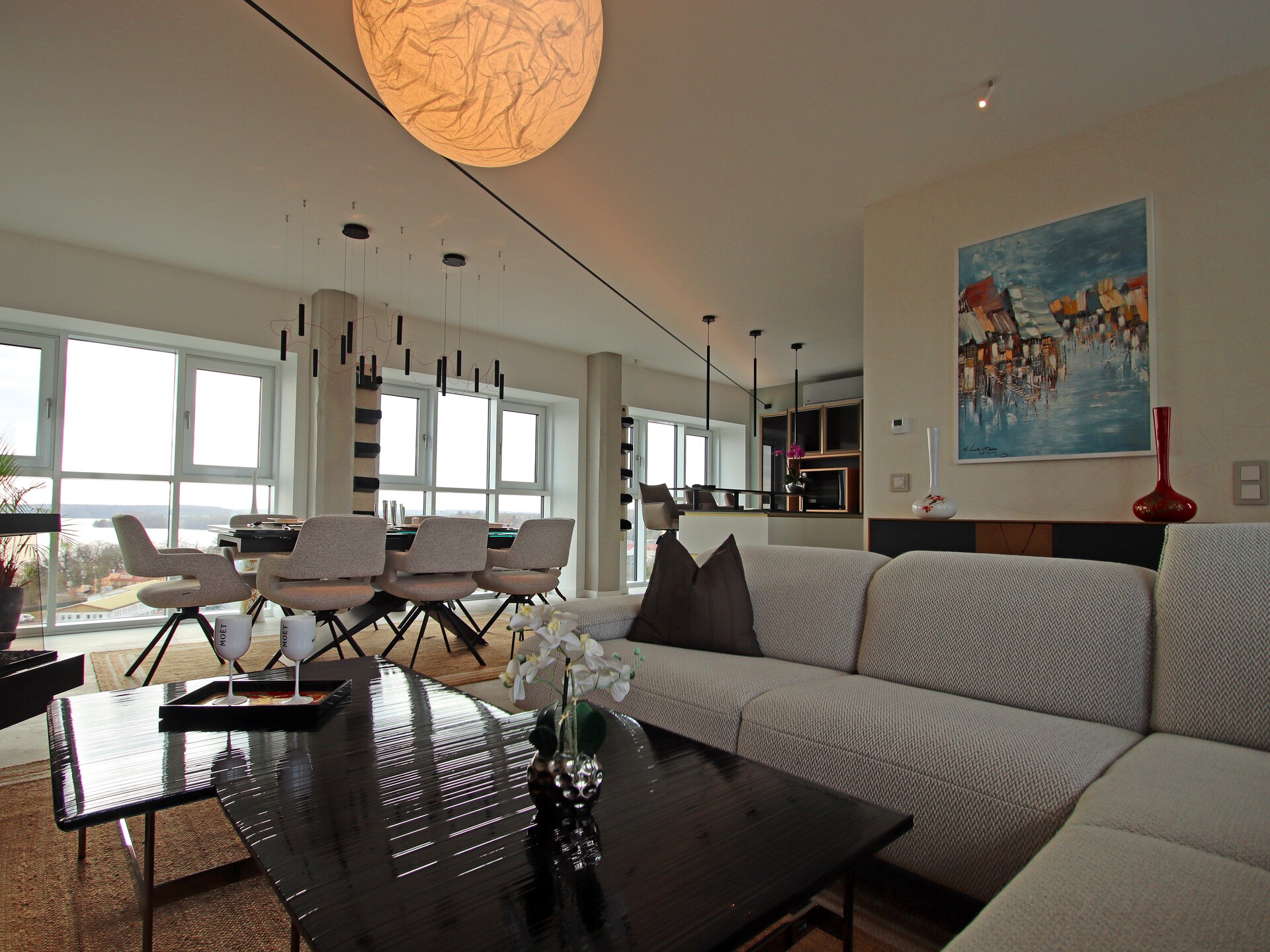Kornloft Panorama Lake View 9: Luxe penthouse met uitzicht op Schwerinsee - foto 6