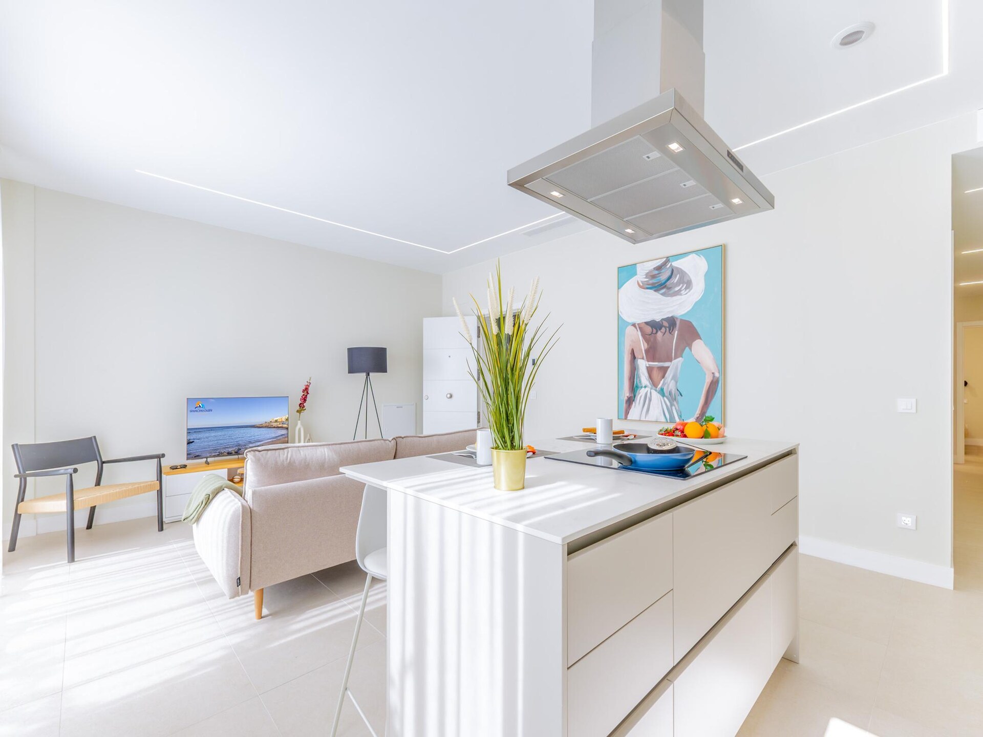 Licht appartement in Arinaga met dakterras, 600m van zee - foto 13