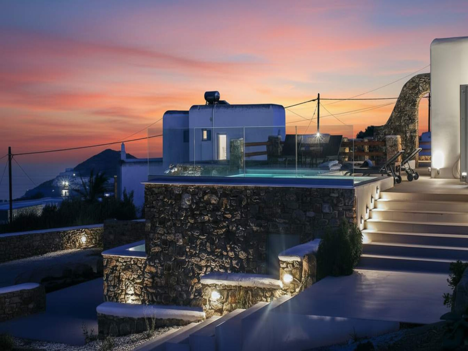 Luxe villa met privézwembad en panoramisch zeezicht in Kalafatis - foto 8