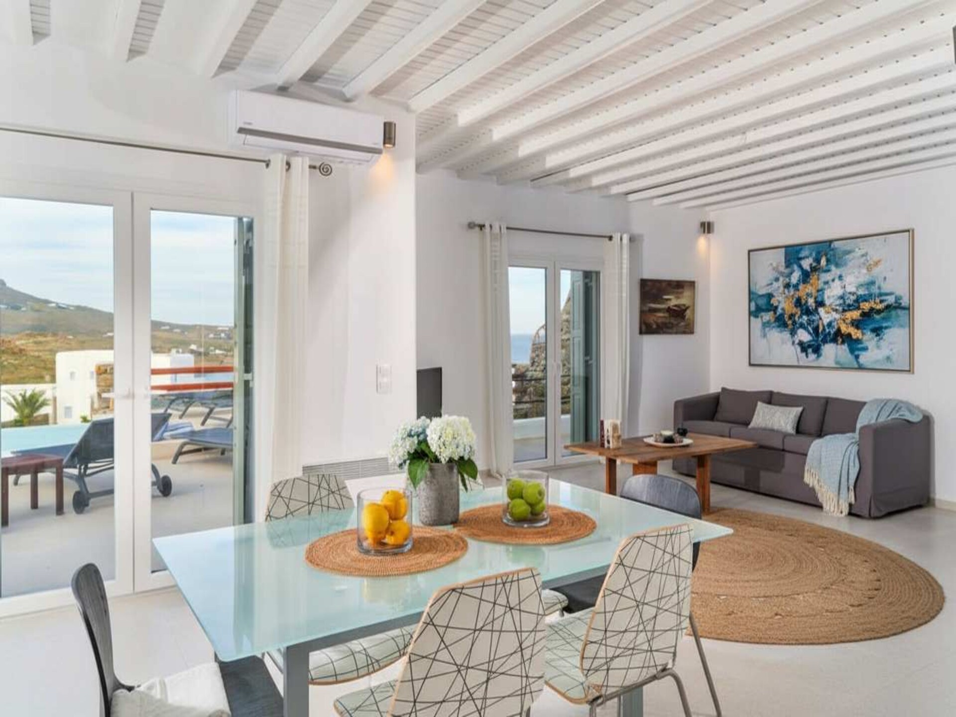 Luxe villa met privézwembad en panoramisch zeezicht in Kalafatis - foto 3