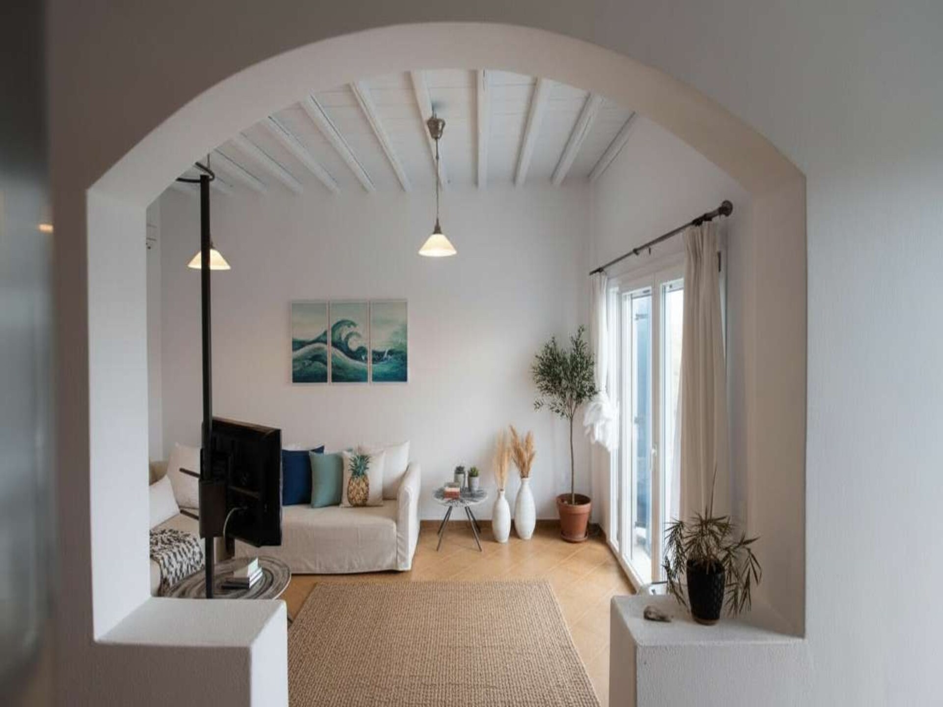Authentiek Mykonos: Ruim appartement met 3 badkamers in Ano Mera - foto 11