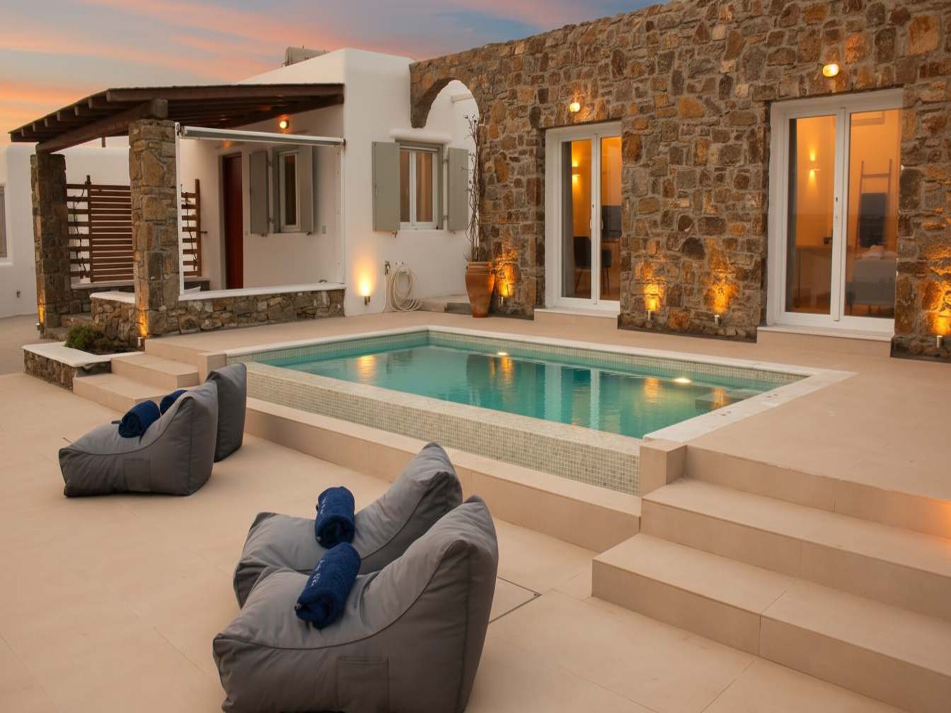 Lichtvilla met privézwembad bij Kalafatis, Mykonos - foto 2