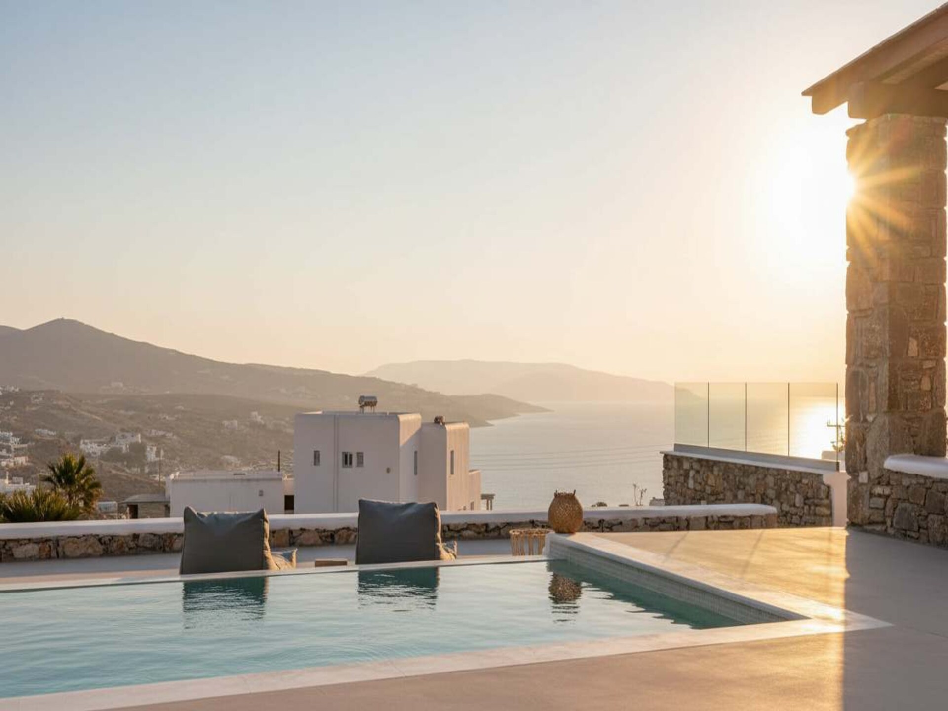 Lichtvilla met privézwembad bij Kalafatis, Mykonos - foto 5