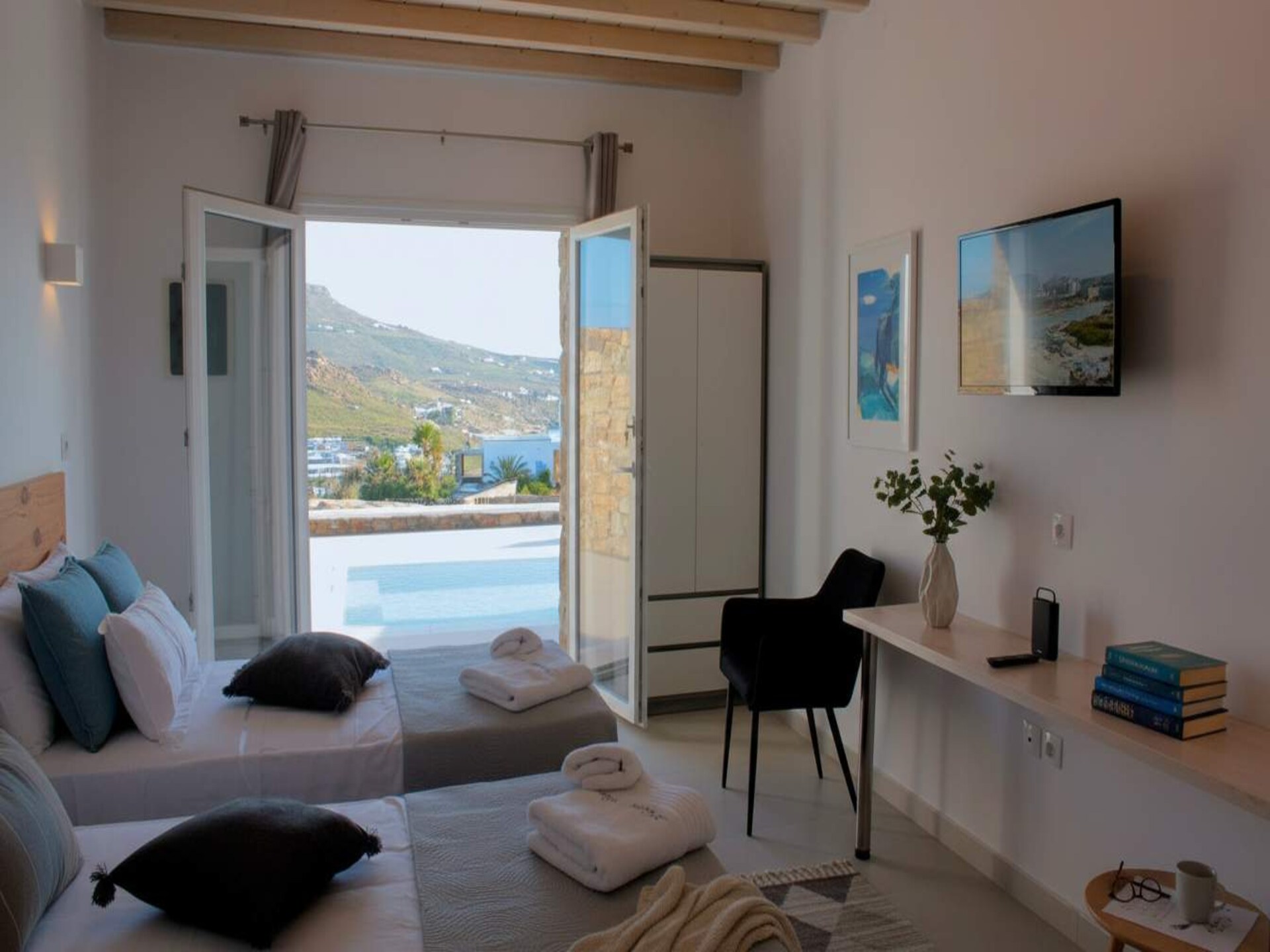 Lichtvilla met privézwembad bij Kalafatis, Mykonos - foto 10