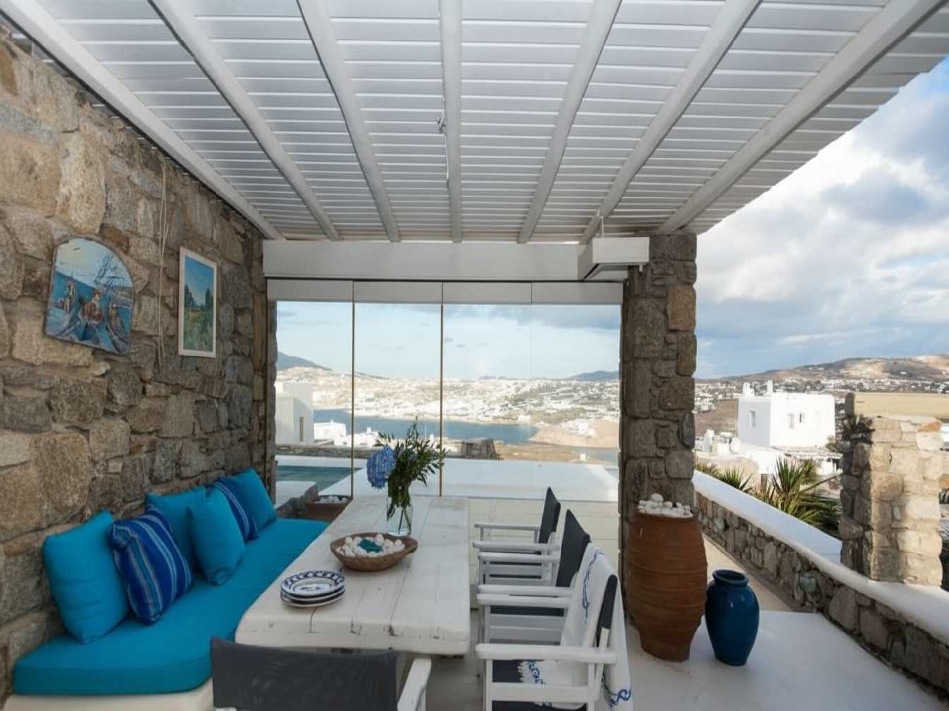 Stijlvol appartement bij Ornos met zwembad en uitzicht op zee - foto 20