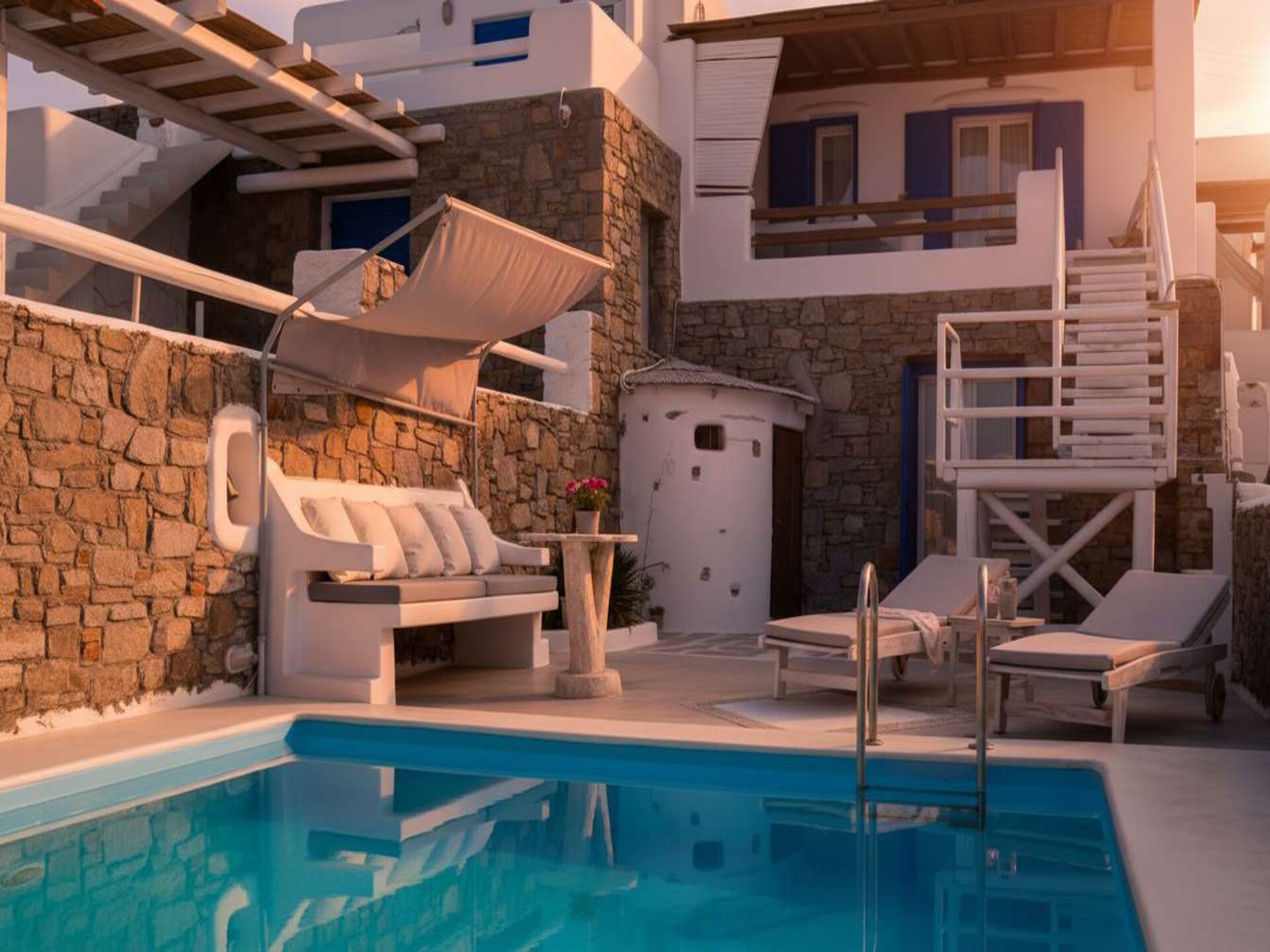 Elegante villa met privézwembad en panoramisch zeezicht bij Panormos Bay - foto 45