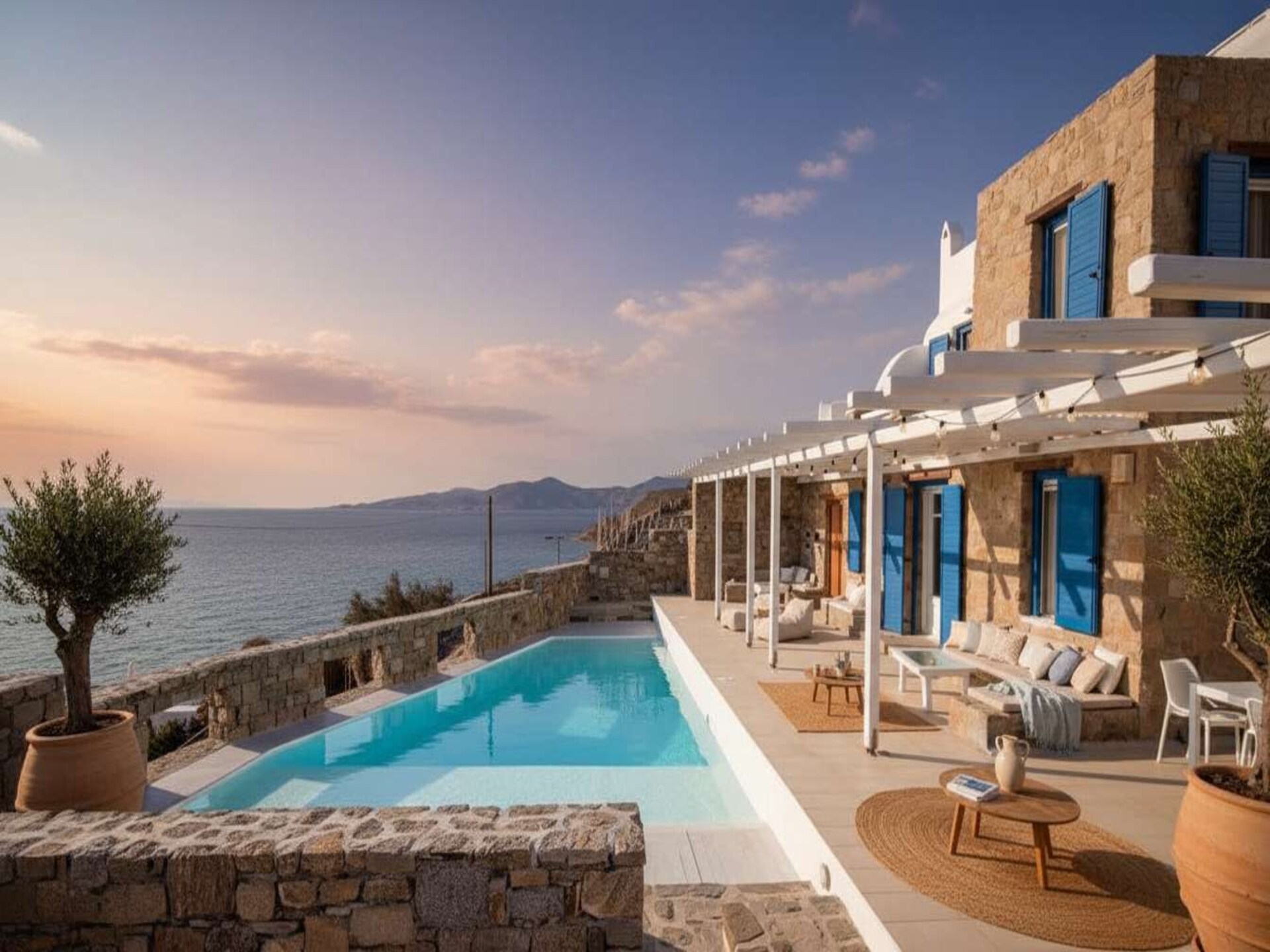 Moderne villa op Mykonos met privézwembad voor 8 gasten - foto 15