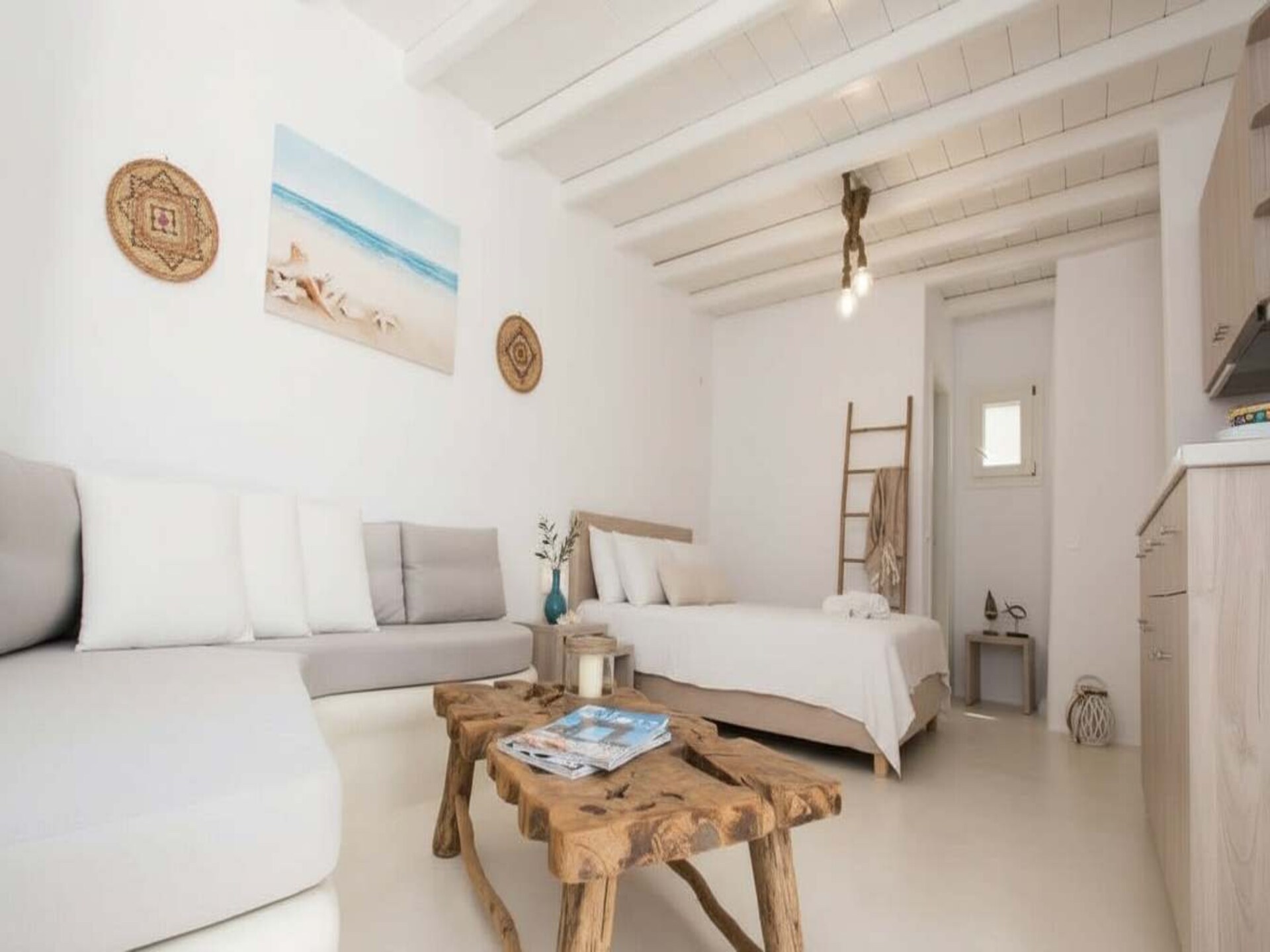 Romantische suite met jacuzzi en zeezicht in Choulakia, Mykonos - foto 8