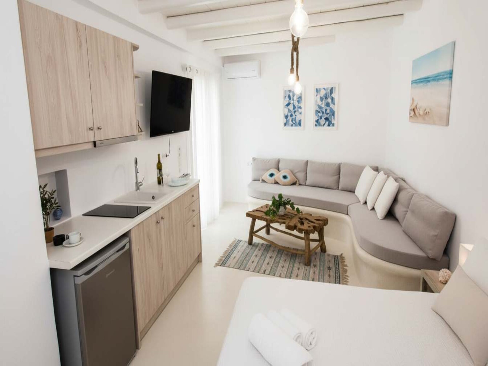 Romantische suite met jacuzzi en zeezicht in Choulakia, Mykonos - foto 2