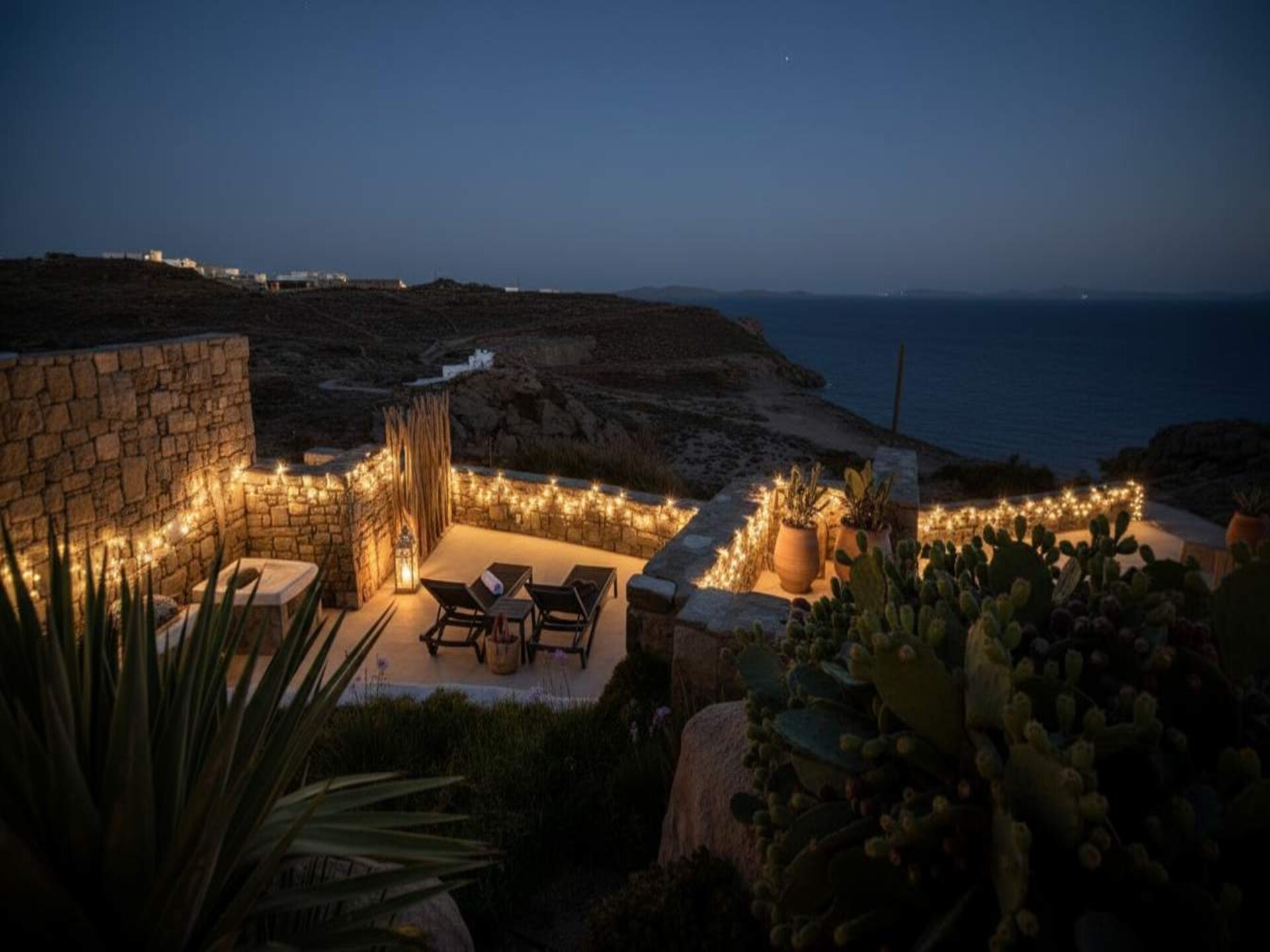 Romantische suite met jacuzzi en zeezicht in Choulakia, Mykonos - foto 13