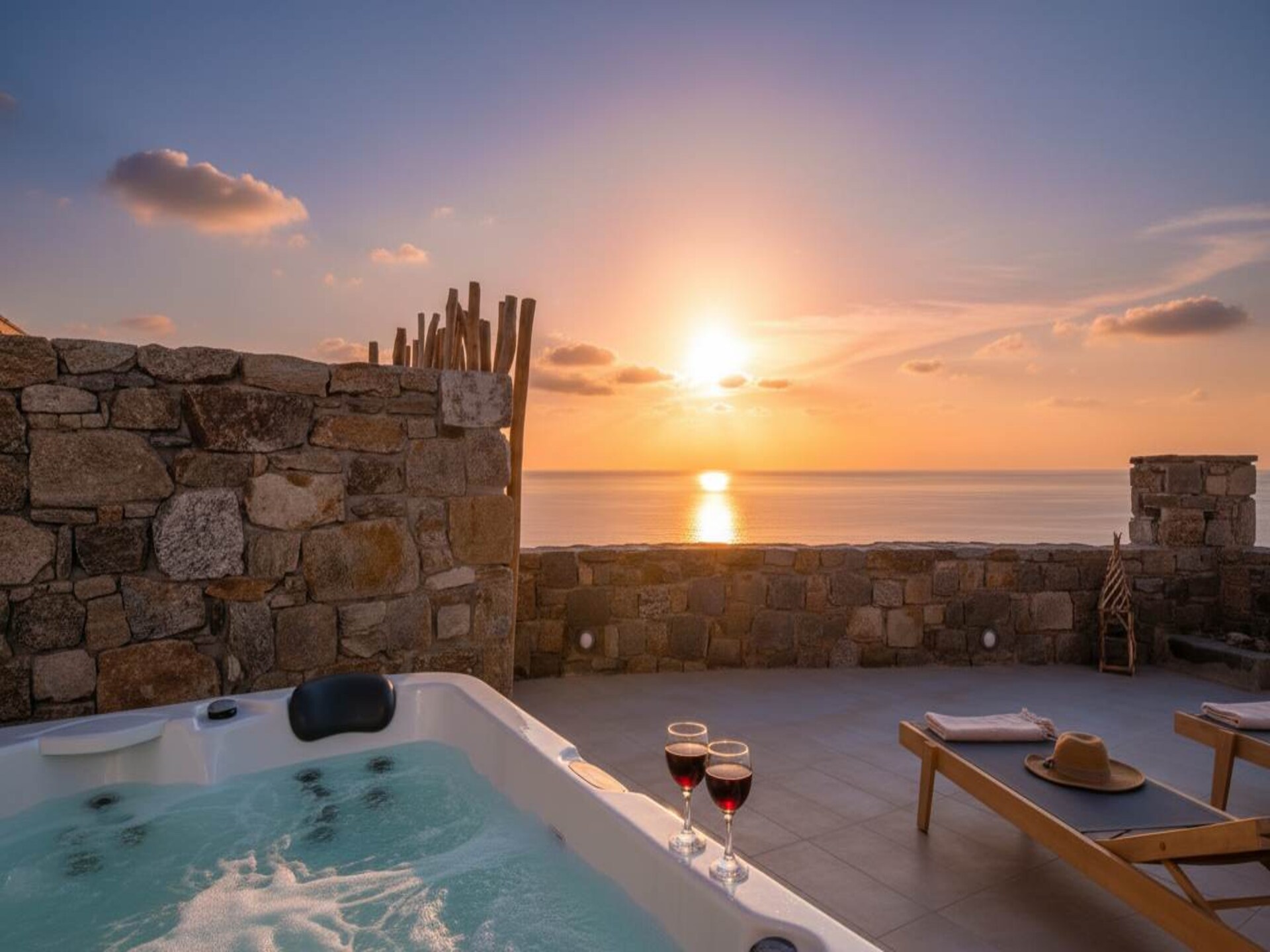 Romantische suite met jacuzzi en zeezicht in Choulakia, Mykonos - foto 18