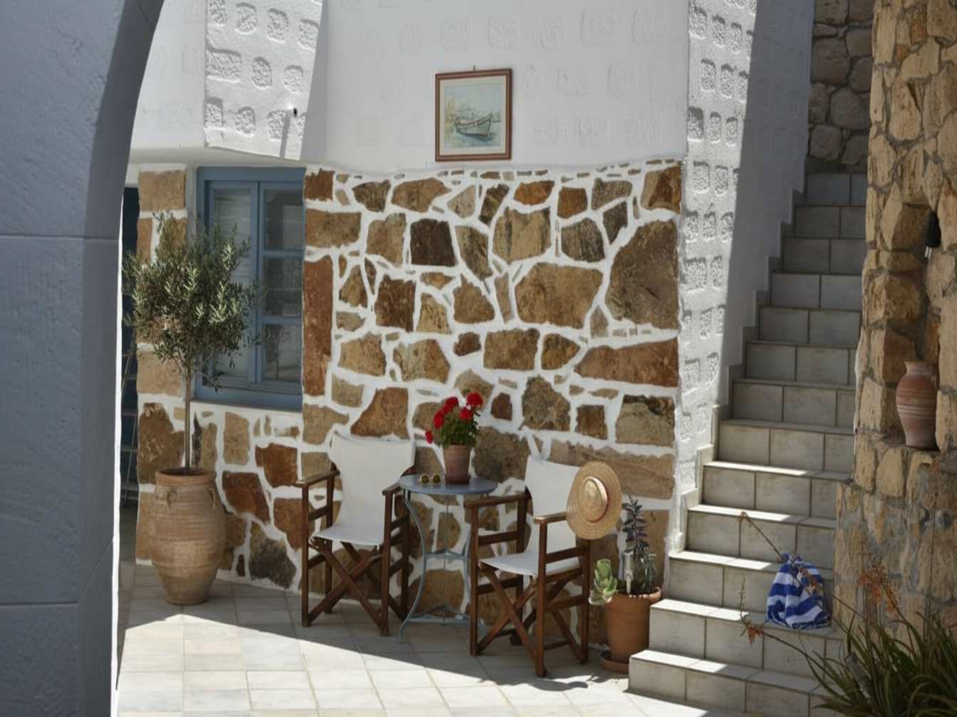Studio aan zee in Grikos, Patmos – privéterras op steenworp van het strand - foto 11