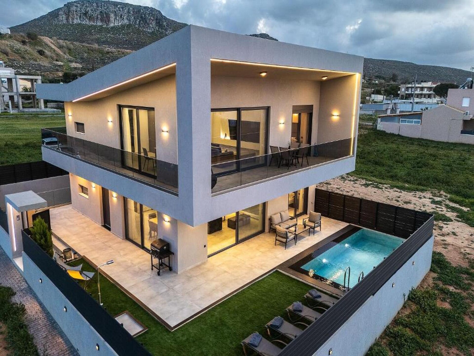 Resmi Seaview Villa: Vrijstaande zeevilla met panoramisch uitzicht bij Gournes - foto 12