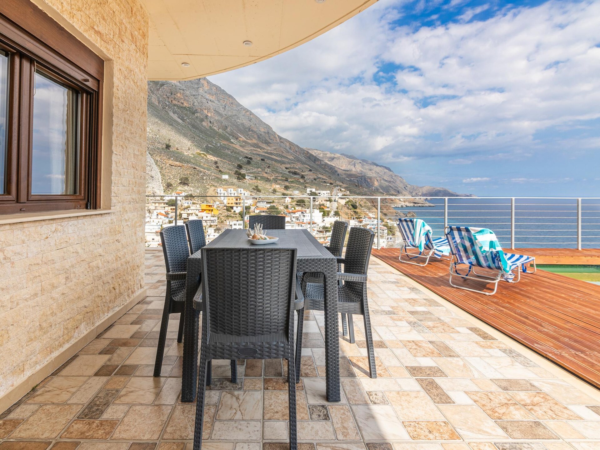 Villa Emmanuela met panoramisch zeezicht en dakterraszwembad in Tris Ekklisies - foto 7