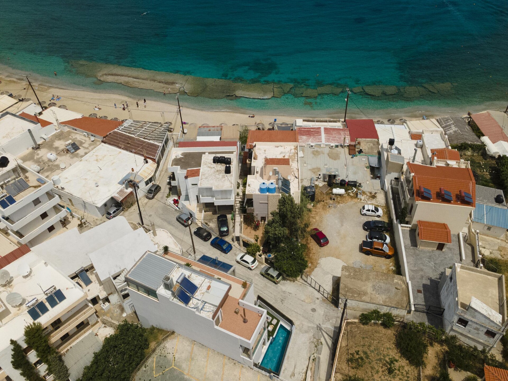 Luxe villa met privézwembad en dakterras op 30 meter van zee in Agia Pelagia - foto 36