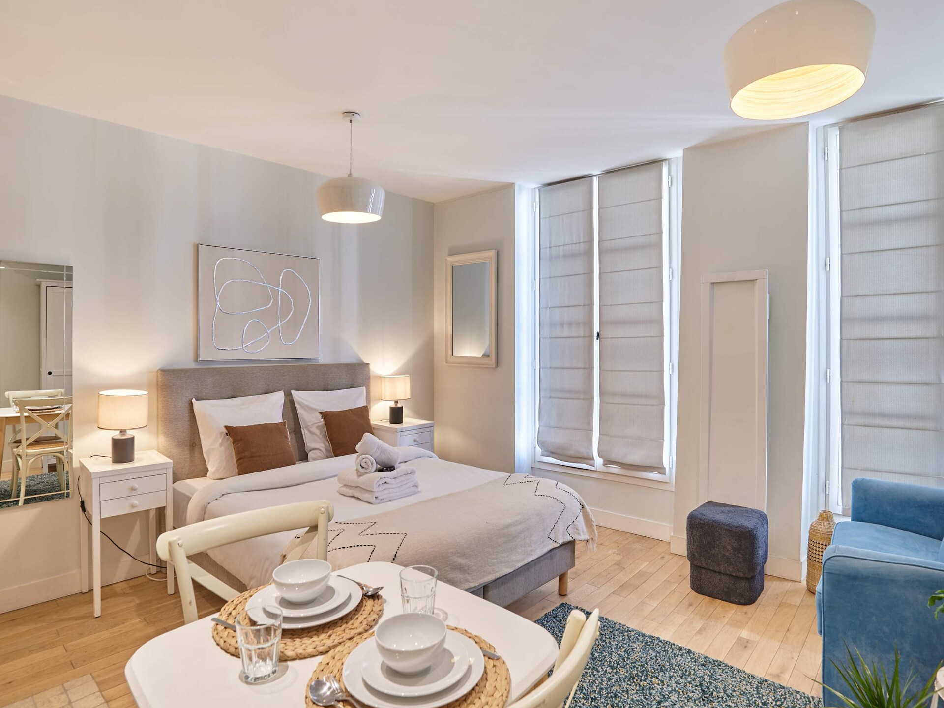 Compacte suite met airco in hartje Parijs, vlak bij Montorgueil - foto 1