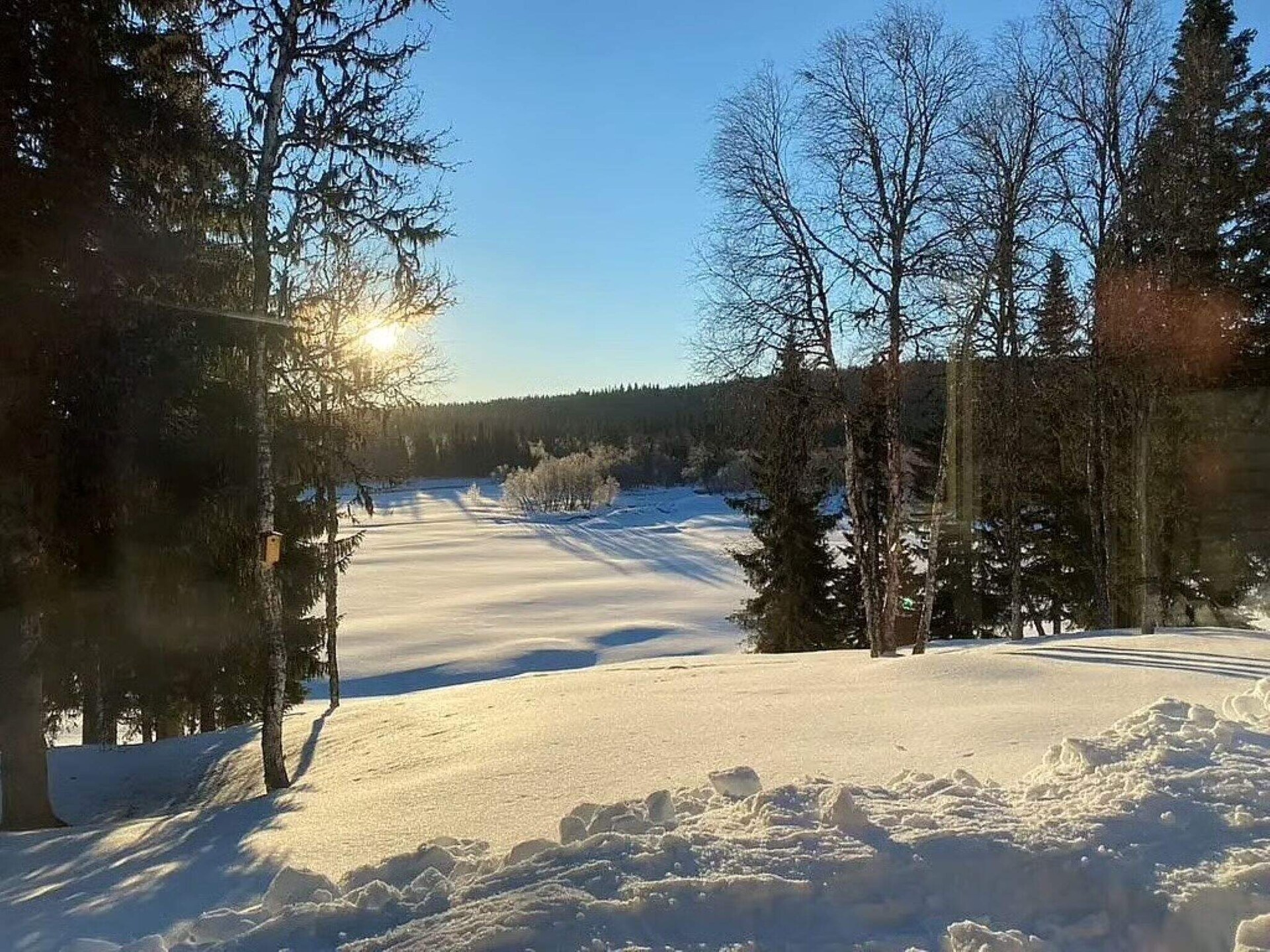 Wildernishut direct aan de Indalsälven met panoramisch uitzicht bij Duved - foto 12