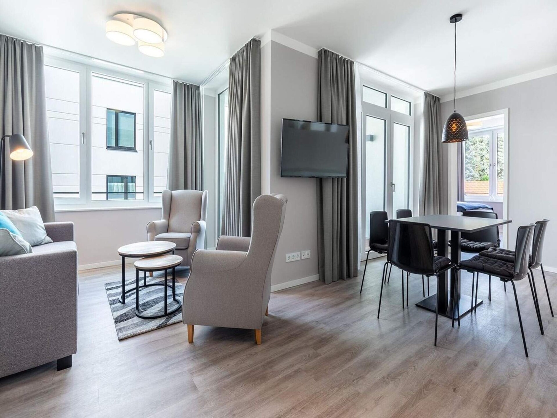 Licht appartement met 2 slaapkamers en grote loggia vlakbij het strand van Travemünde - foto 5