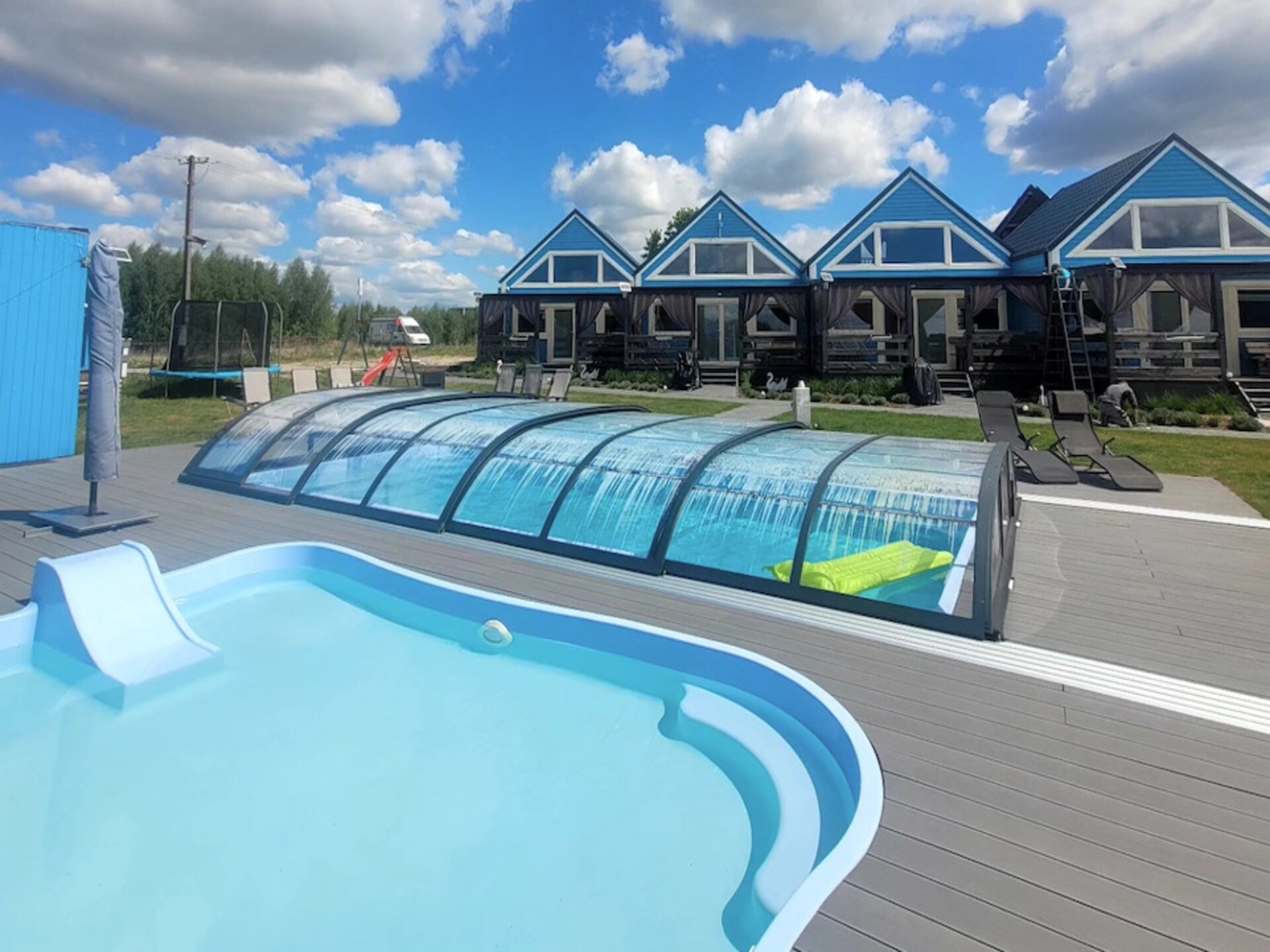 Houten vakantiehuis aan het meer met wellness en zwembad in Brzuze - foto 22