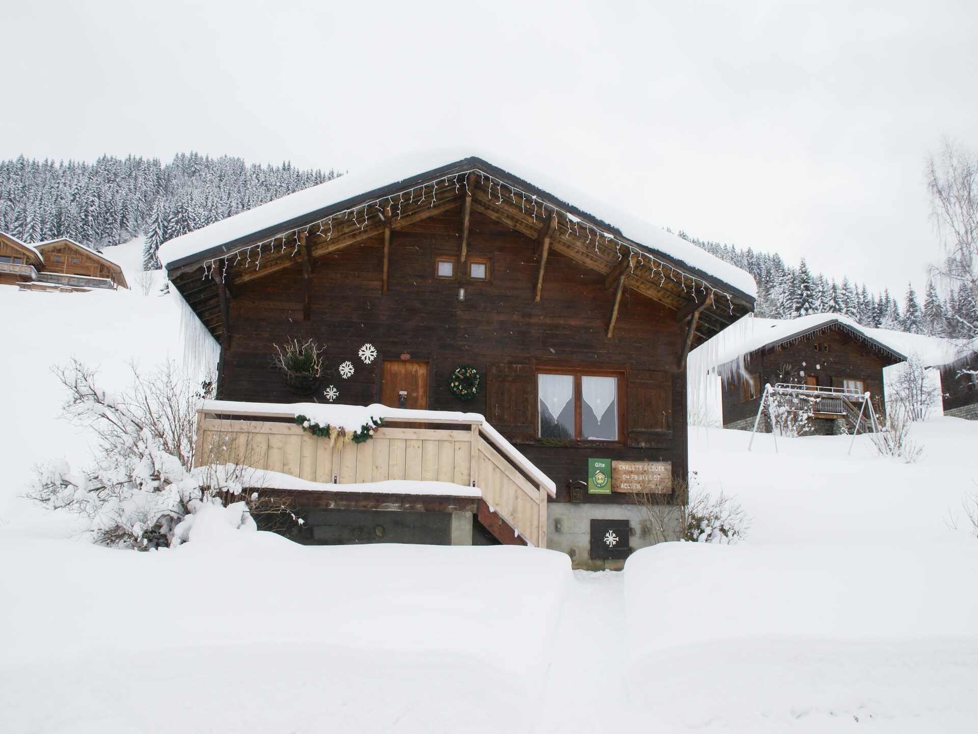 Authentiek chalet voor 5 personen aan de bosrand bij Notre Dame de Bellecombe - foto 9