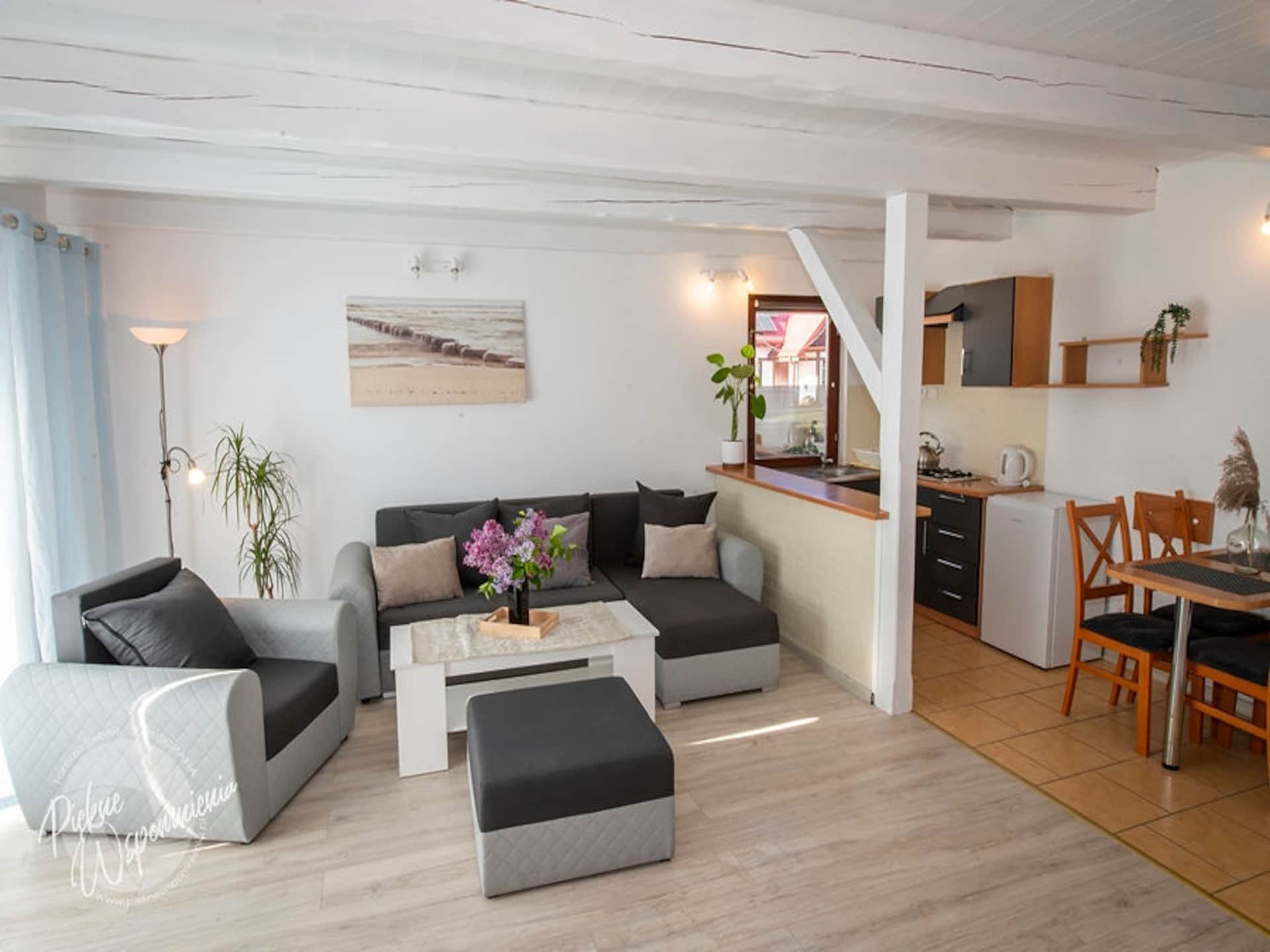 Comfortabel vakantiehuis voor 4 in dennenbos, 280m van zee in Leba - foto 3