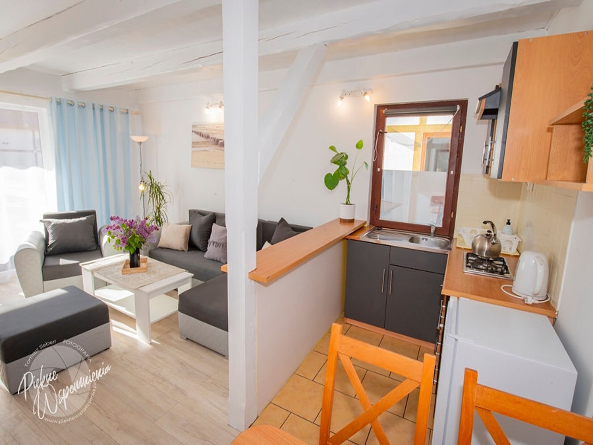 Comfortabel vakantiehuis voor 4 in dennenbos, 280m van zee in Leba - foto 7