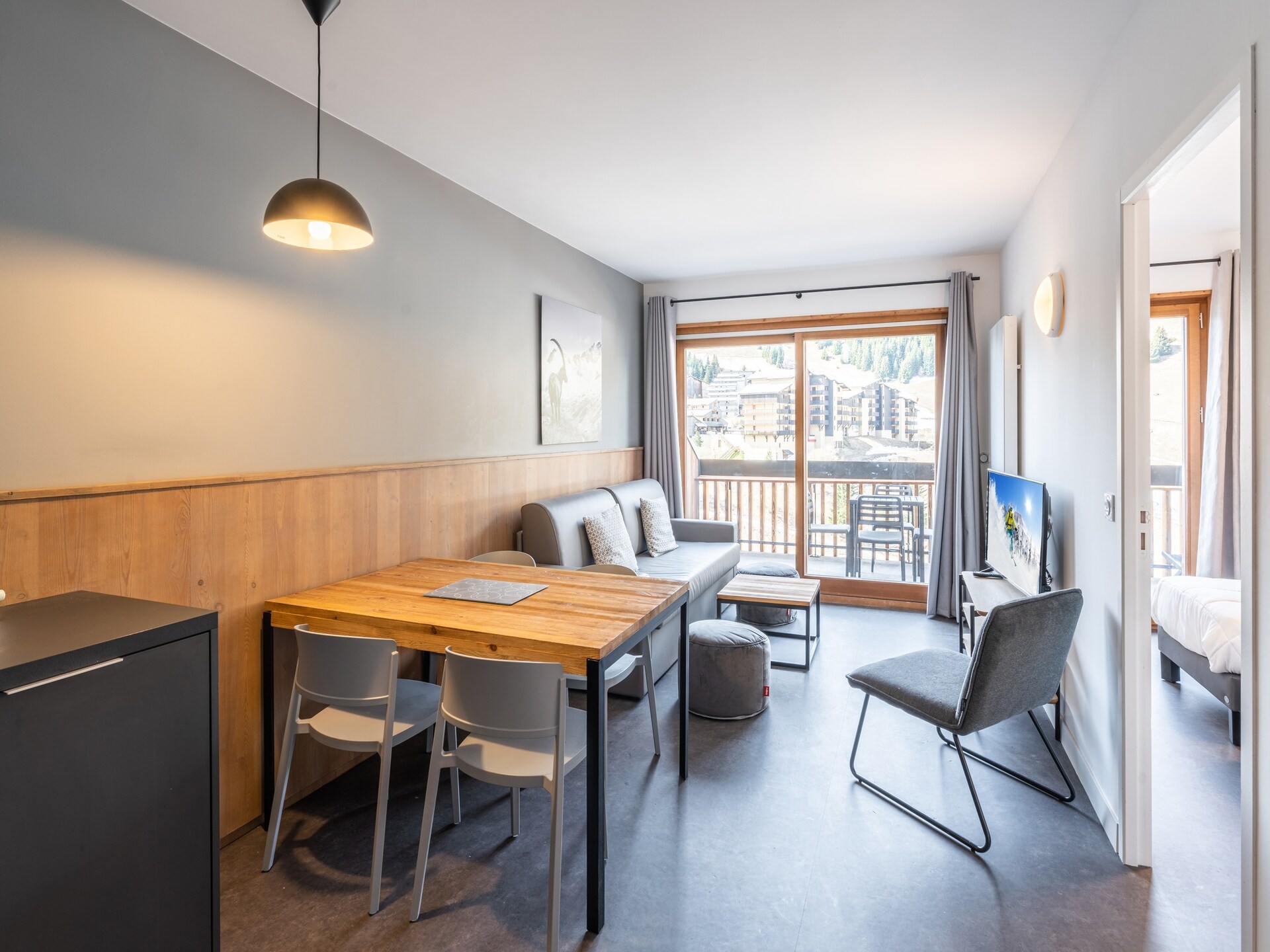 Zuidgericht ski-in/ski-out appartement voor 4 personen bij Alpe d'Huez - foto 2