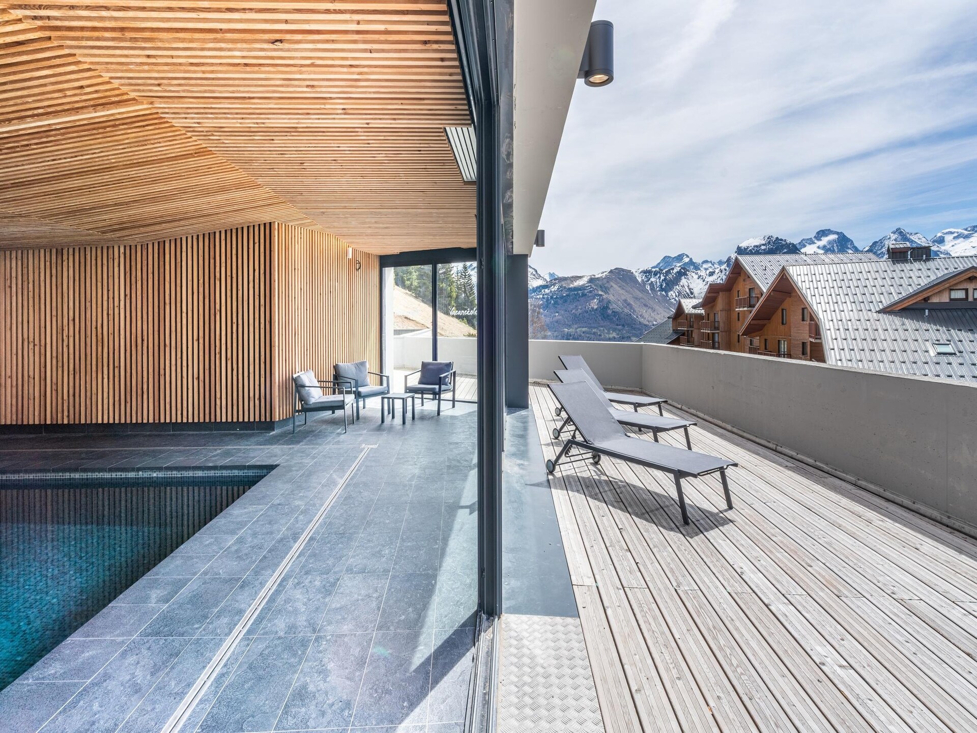 Appartement Alpe d'Huez 6 pers. ski-in/ski-out met zwembad en wellness - foto 21