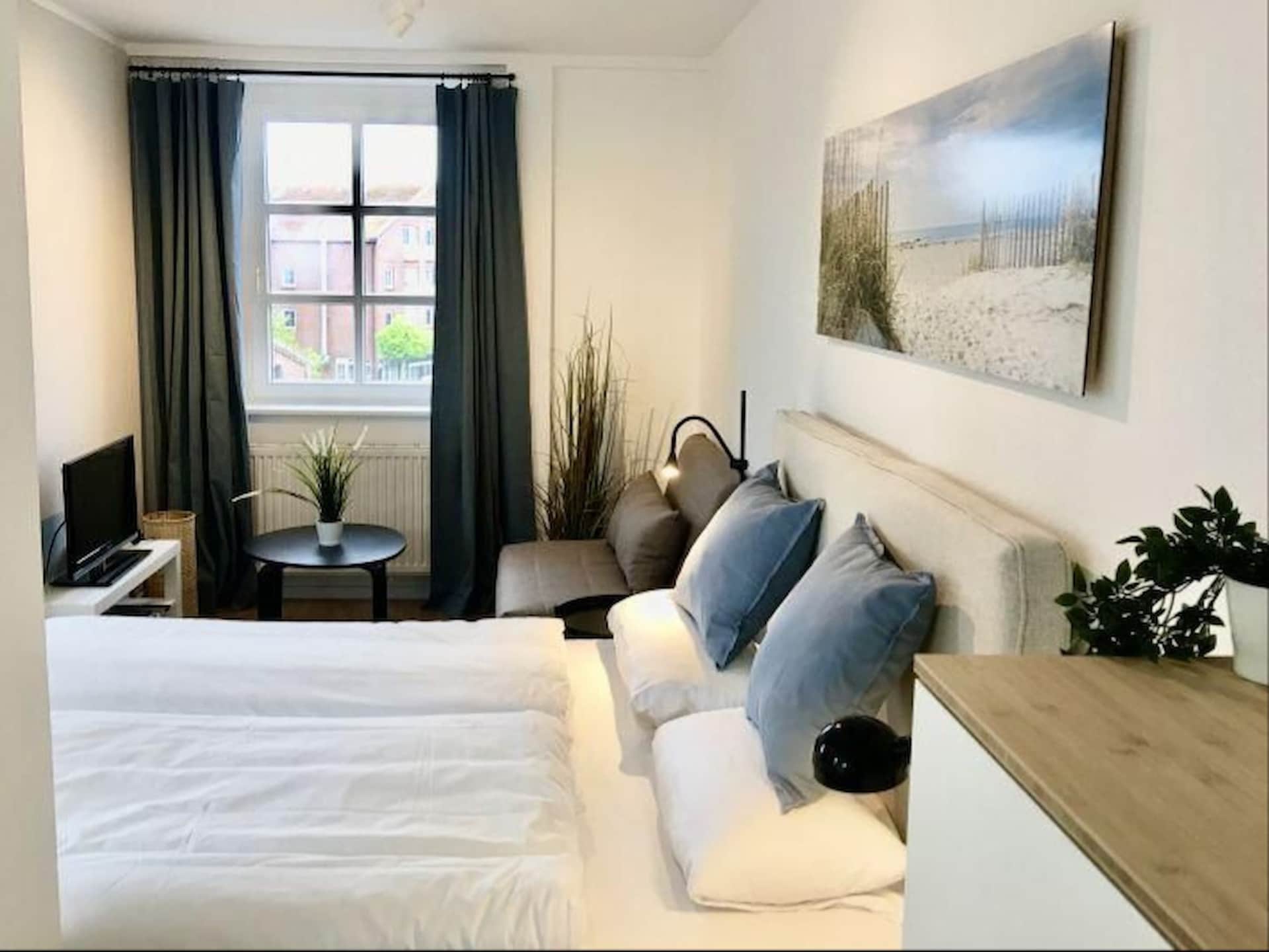 2-persoons appartement aan zee in Orth: Ferienwohnung meerHAFEN - foto 3