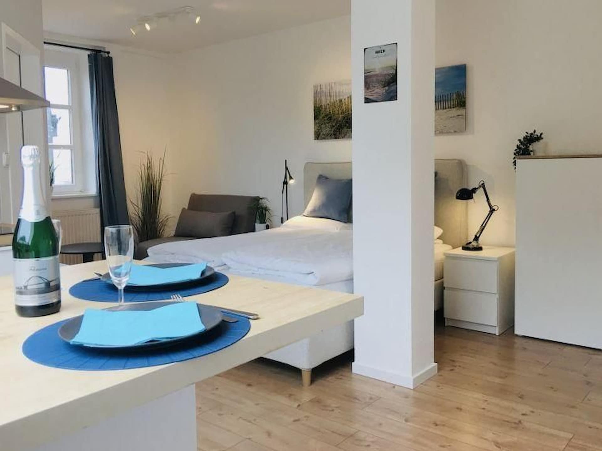 2-persoons appartement aan zee in Orth: Ferienwohnung meerHAFEN - foto 4
