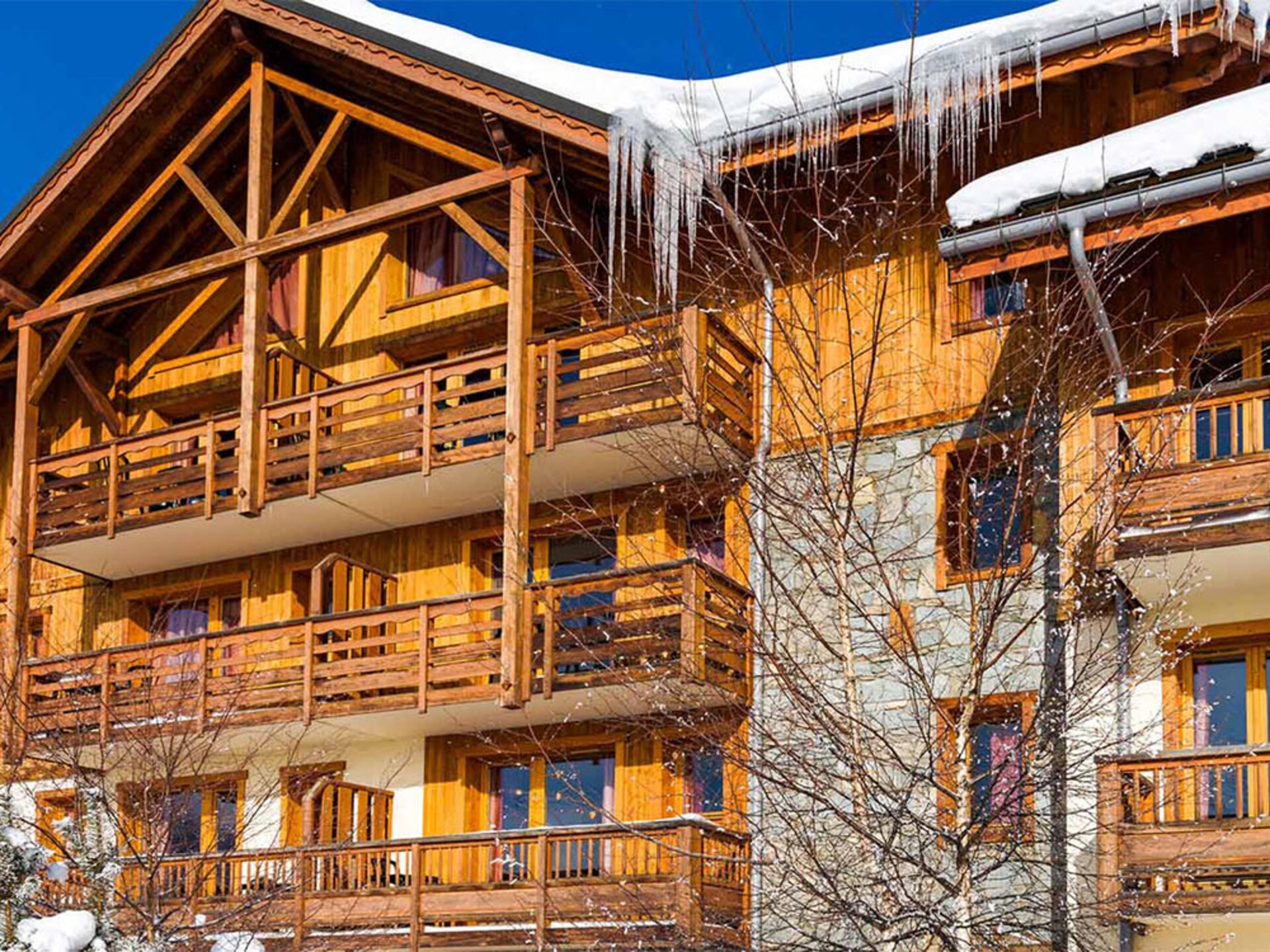 Ruim duplex appartement voor 8 personen aan de voet van de pistes in La Toussuire - foto 5