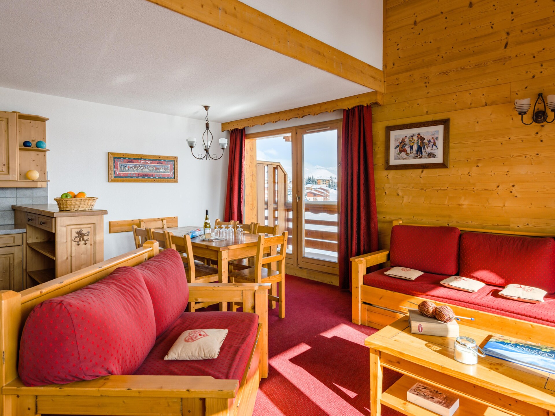 Ruim duplex appartement voor 8 personen aan de voet van de pistes in La Toussuire - foto 19
