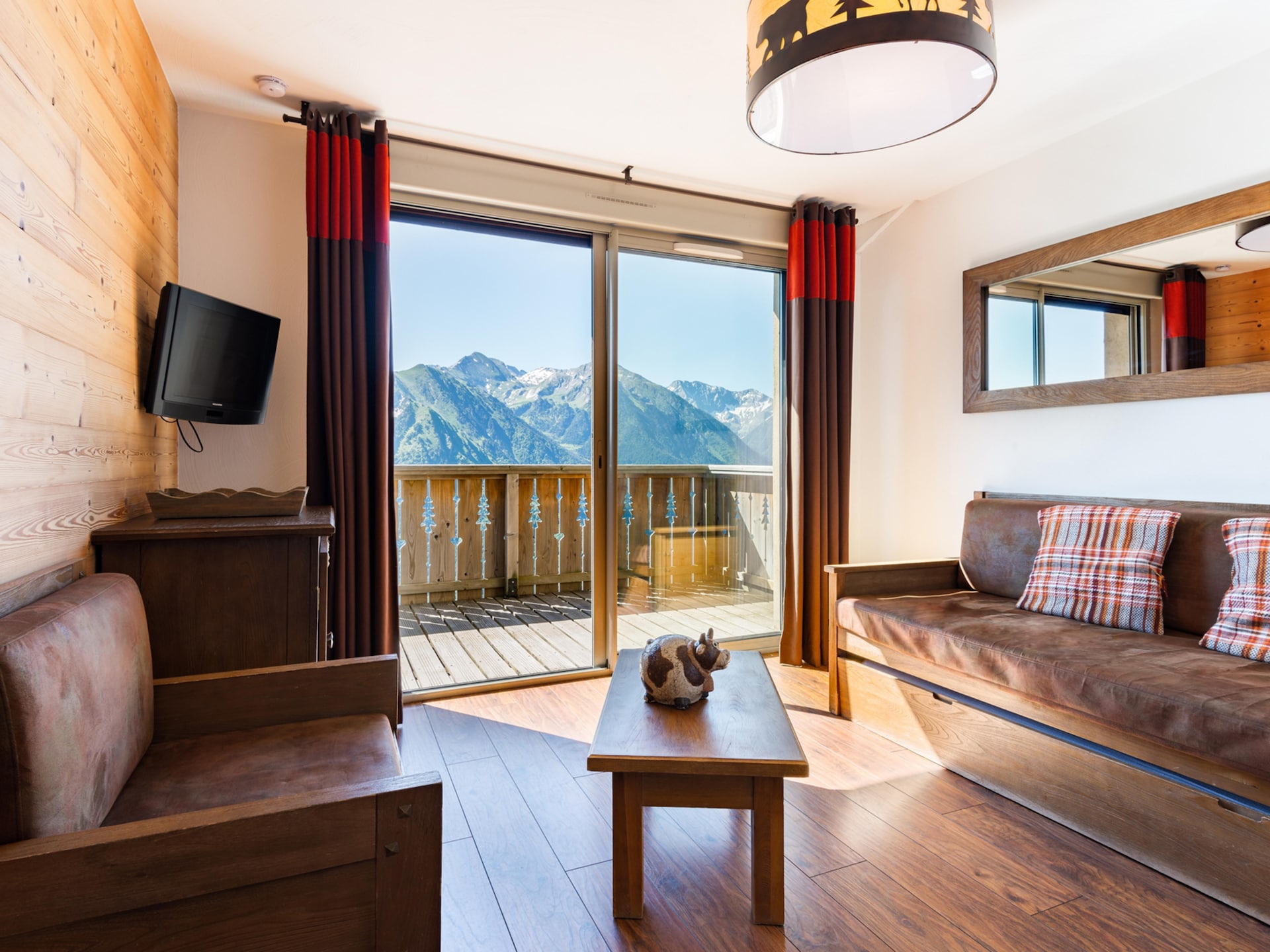 Ruim appartement voor 8 op de bergflank in Saint-Lary-Soulan met zwembad - foto 11