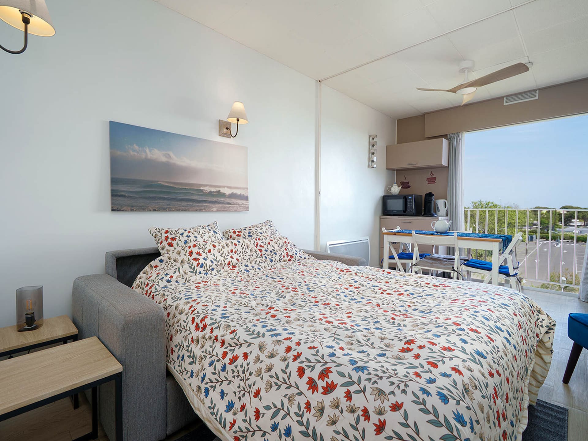 Licht appartement met balkon en zeezicht op 300m van het strand in Cap d'Agde - foto 4