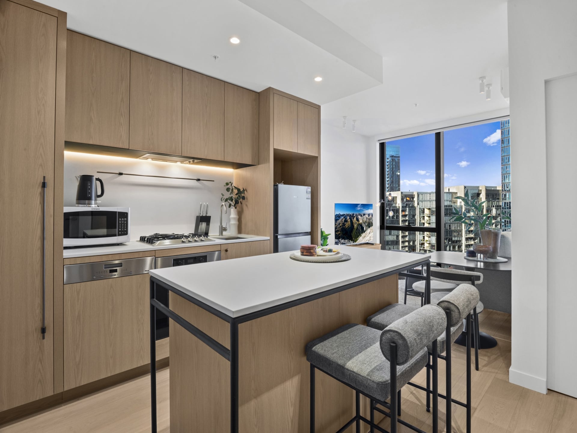Modern appartement in Southbank met uitzicht op de skyline · 4 pers. - foto 9
