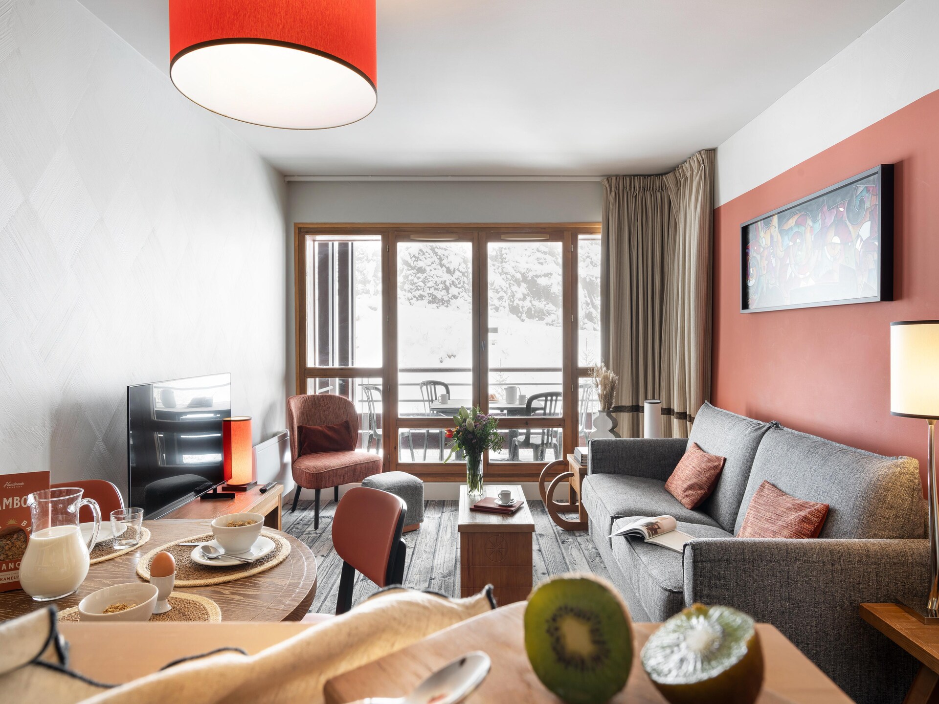 Modern appartement voor 4 personen in Flaine met balkon - foto 7